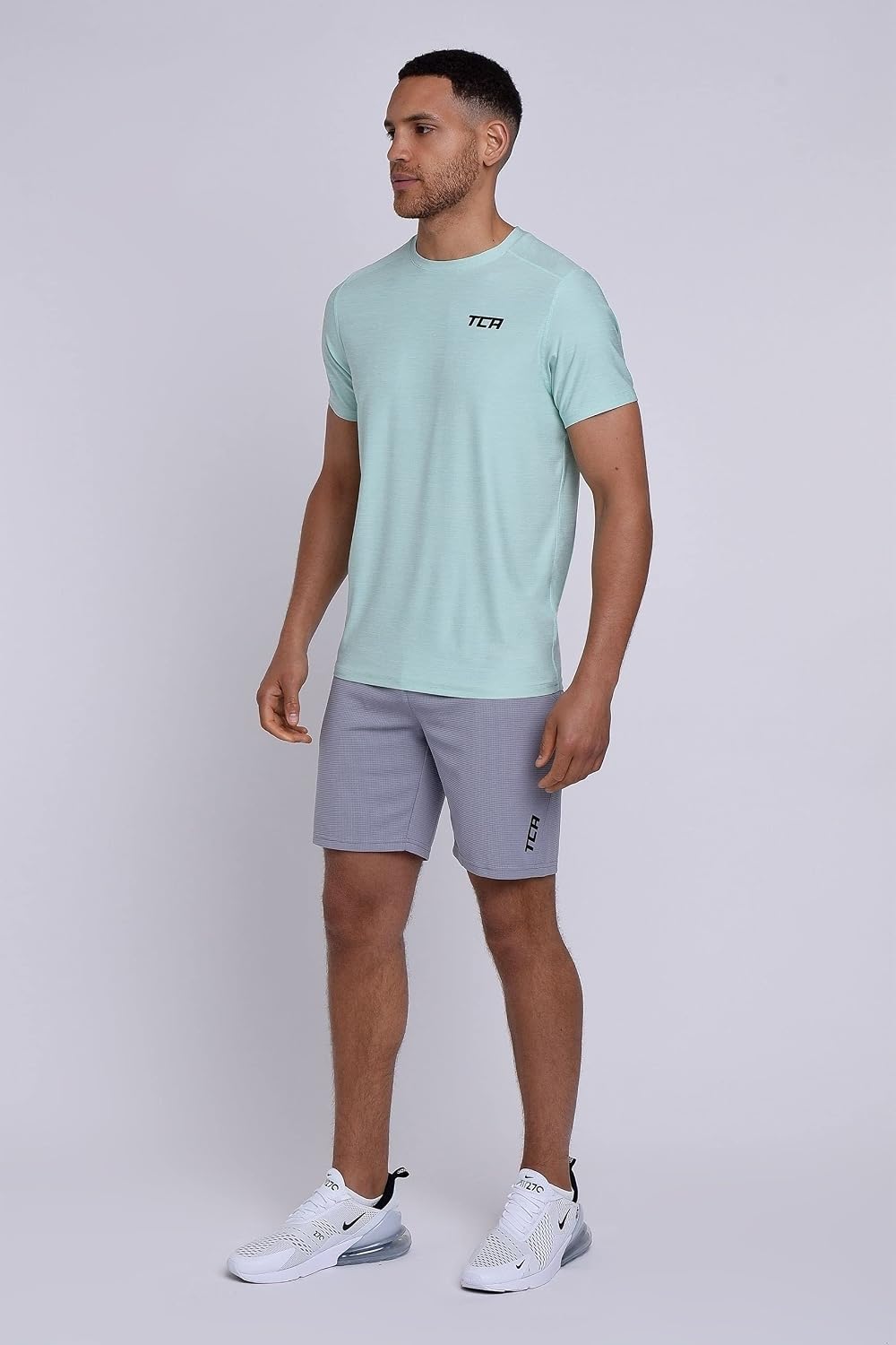 Detalle de TCA T-Shirt de sport à manches courtes pour homme – Gym, Course, Pagaie et Randonnée