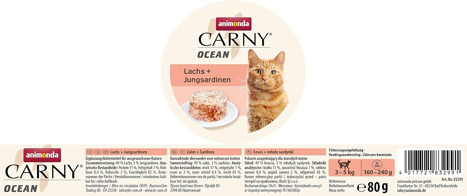 Thumbnail 1 de animonda Carny Ocean Katzen Nassfutter Lachs