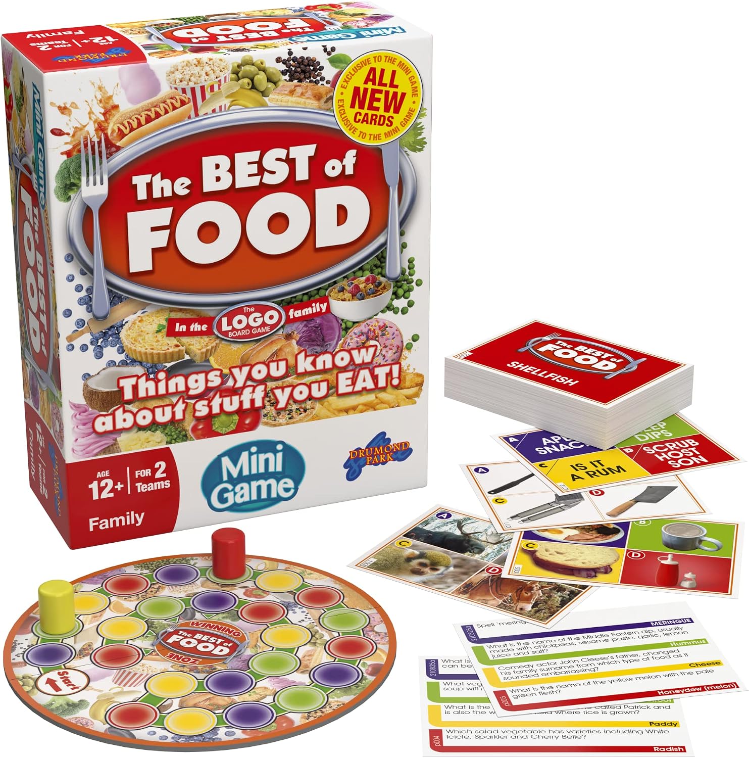 Thumbnail 6 de Food trivia board game mini for 12+