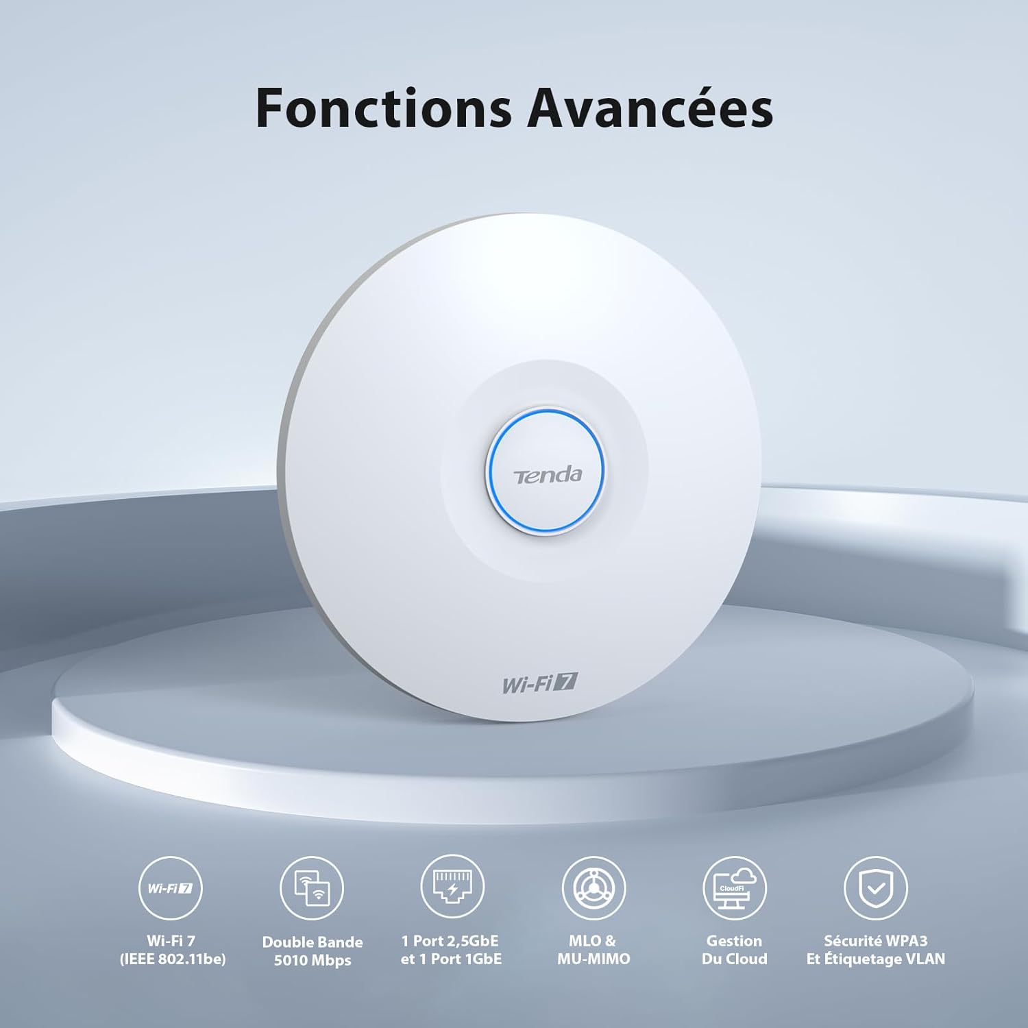 Thumbnail 1 de Tenda I36 Wi‑Fi 7 double bande BE5010 : point d’accès Wi‑Fi avec 2,5G PoE+