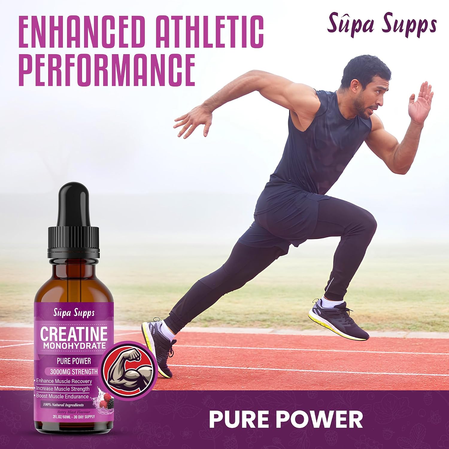 Detalle de Creatine Monohydrate Drops 60ml 💊