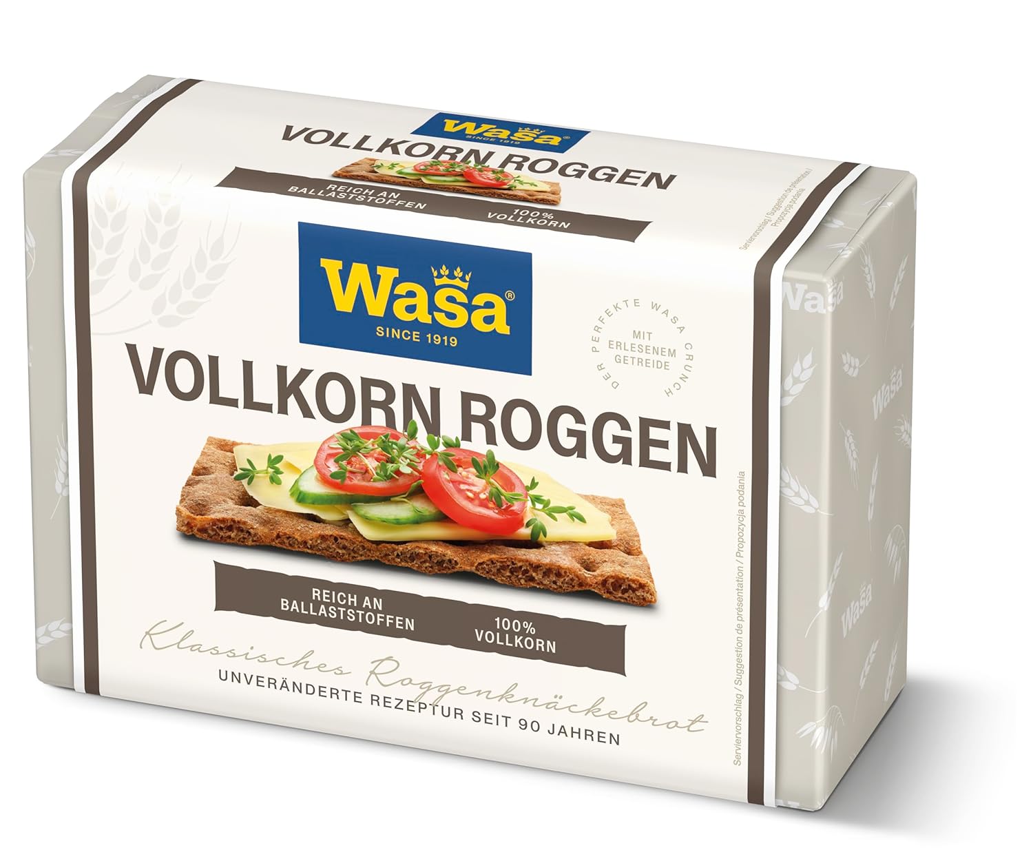Thumbnail 2 de Wasa Knäckebrot Vollkorn Roggen 12x260 g – knuspriger Roggenklassiker
