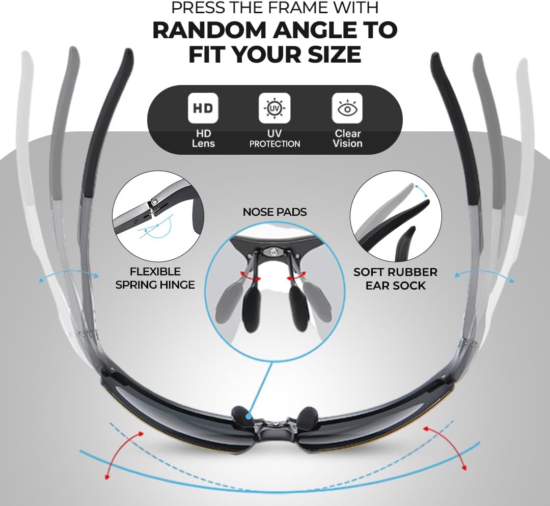 Detalle de DUCO 8177S Polarized sports sunglasses 25g