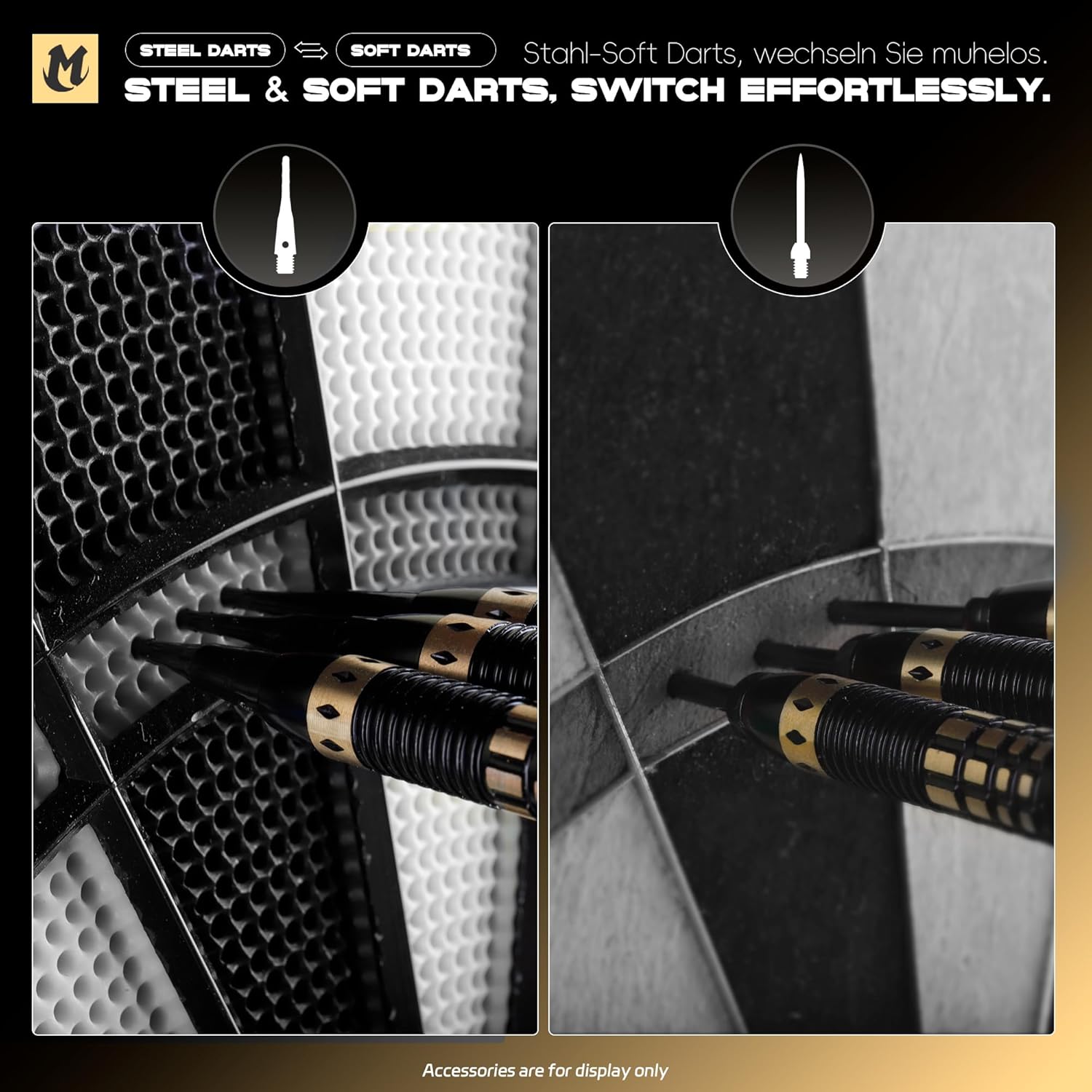 Thumbnail 4 de MageRabbit Metal Tip Darts (18g) with extra flights & aluminium shafts – 3 pack steel tip darts