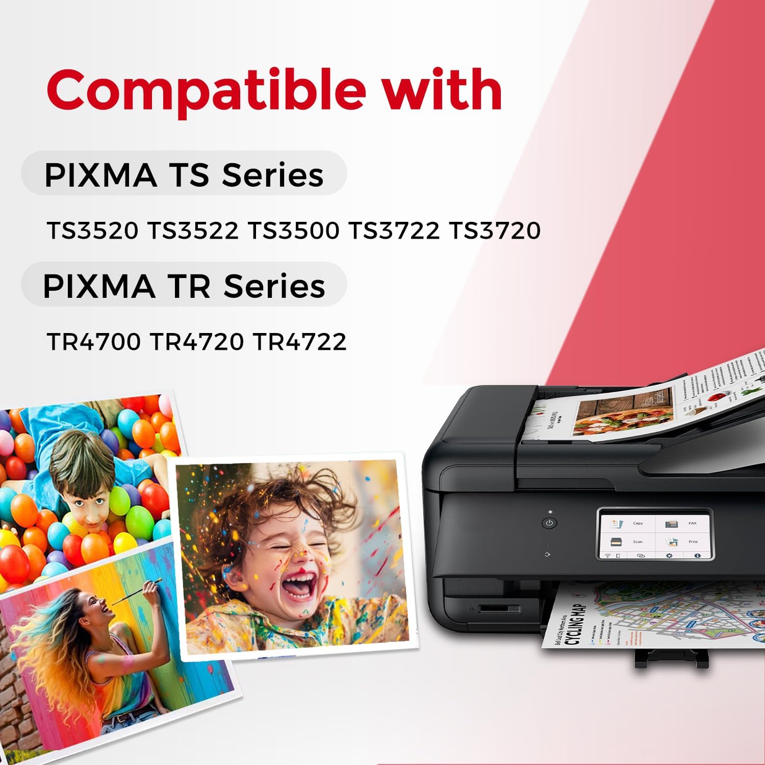 Detalle 2 de PG-275XL CL-276XL Replacement for Canon: 2-Pack Ink Cartridges for PIXMA TS/TR Series