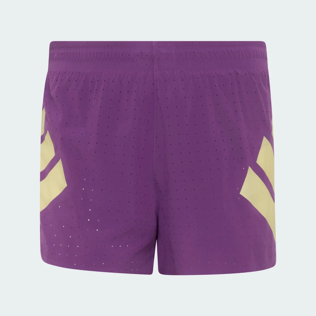 Detalle 2 de Pantalón corto Adizero Road to Records Split de Adidas – color violeta