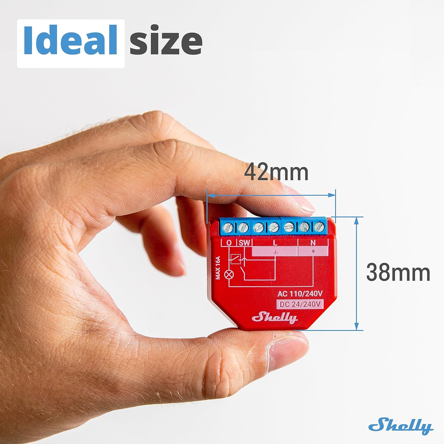 Thumbnail 5 de Shelly Plus 1PM interruttore smart 4 pezzi Rosso