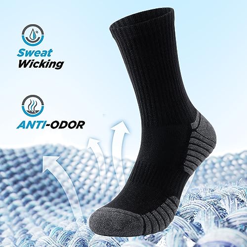 Thumbnail 2 de TANSTC pack de 6 calcetines deportivos altos para hombre y mujer (tallas 35-38, 39-42 y 43-46 y 47-50)