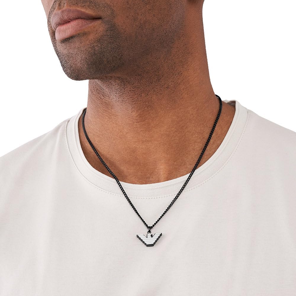 Thumbnail 1 de Emporio Armani EGS2994040 Bijoux en acier inoxydable noir brossé