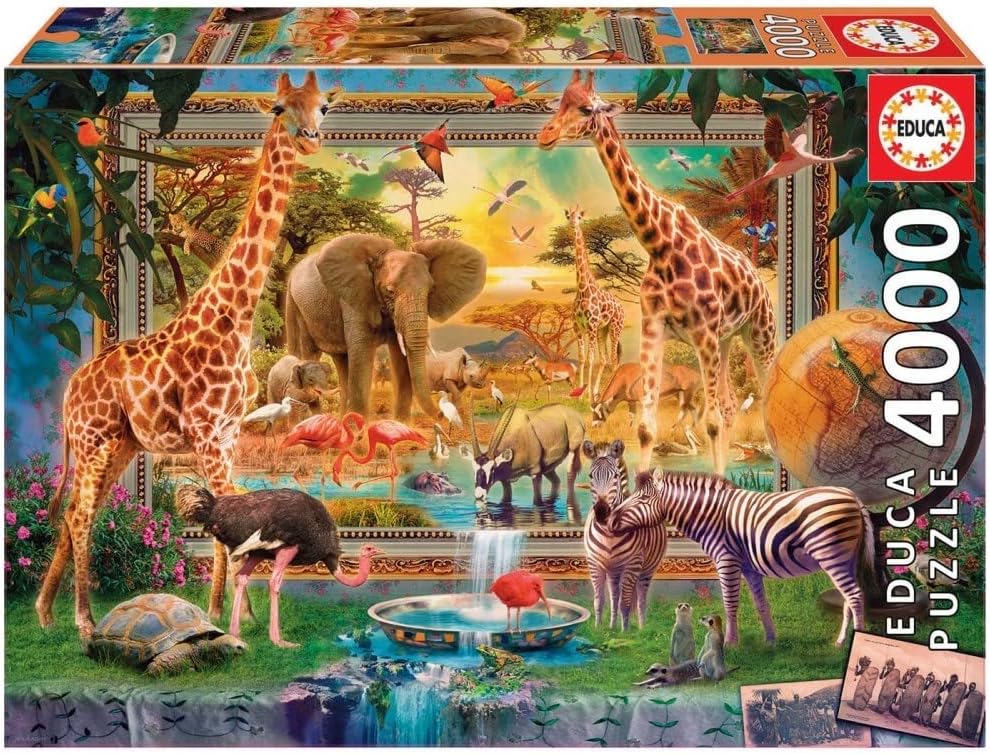 Thumbnail 3 de Educa 🦁 Volviendo de la Sabana, Puzzle 4,000 Piezas, 136x96cm