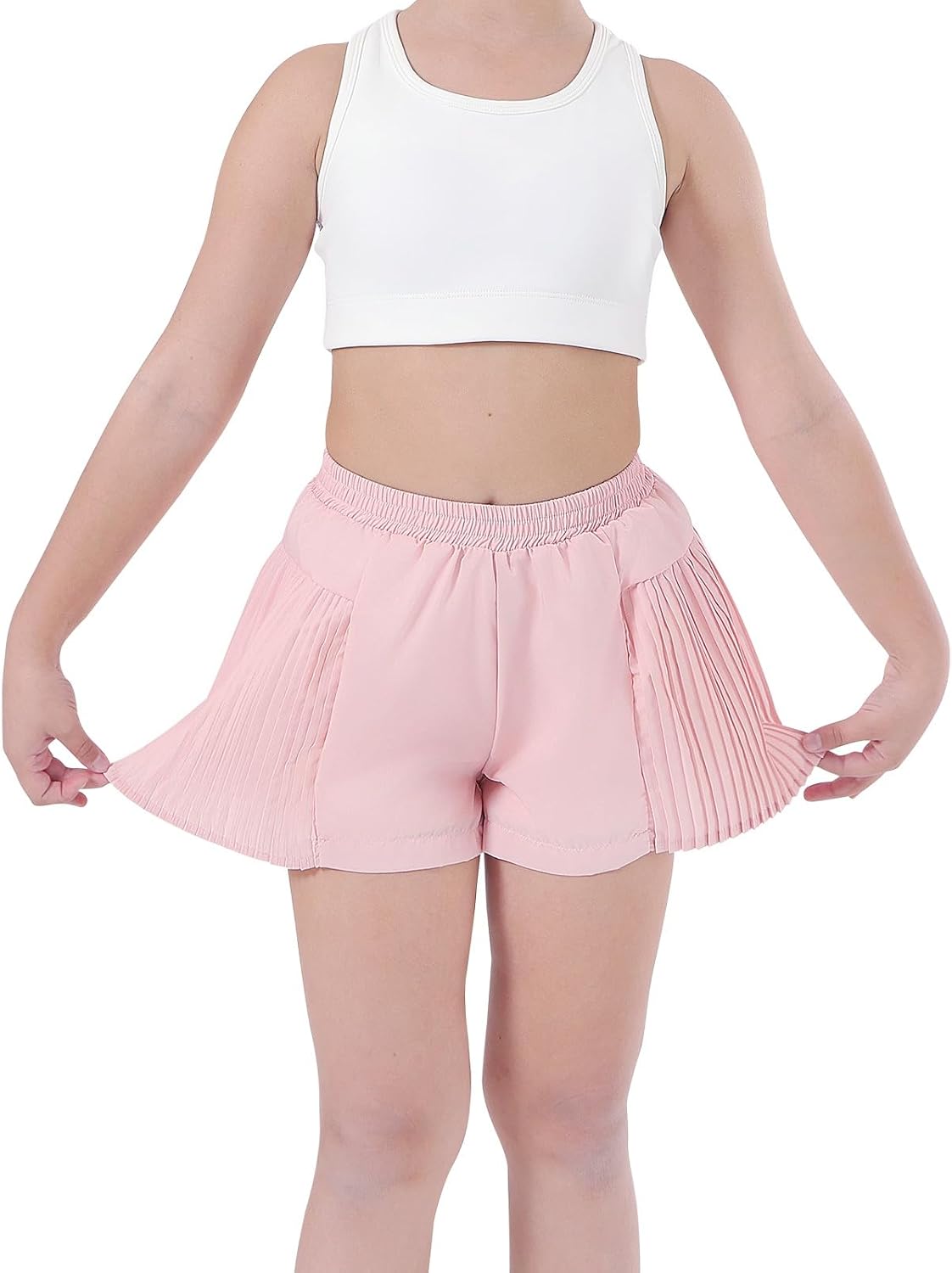 Detalle de Girls' Athletic Shorts, 100% Polyester
