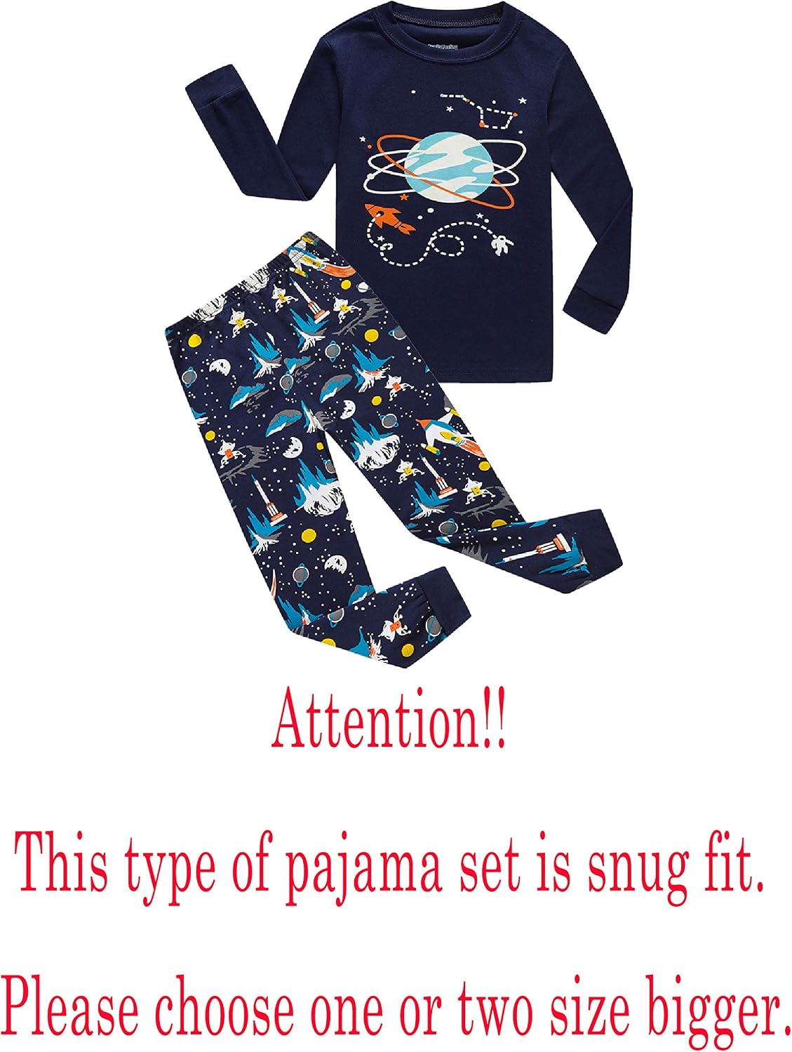 Thumbnail 1 de Family Feeling 2-Piece Boys Pajamas 100% Cotton