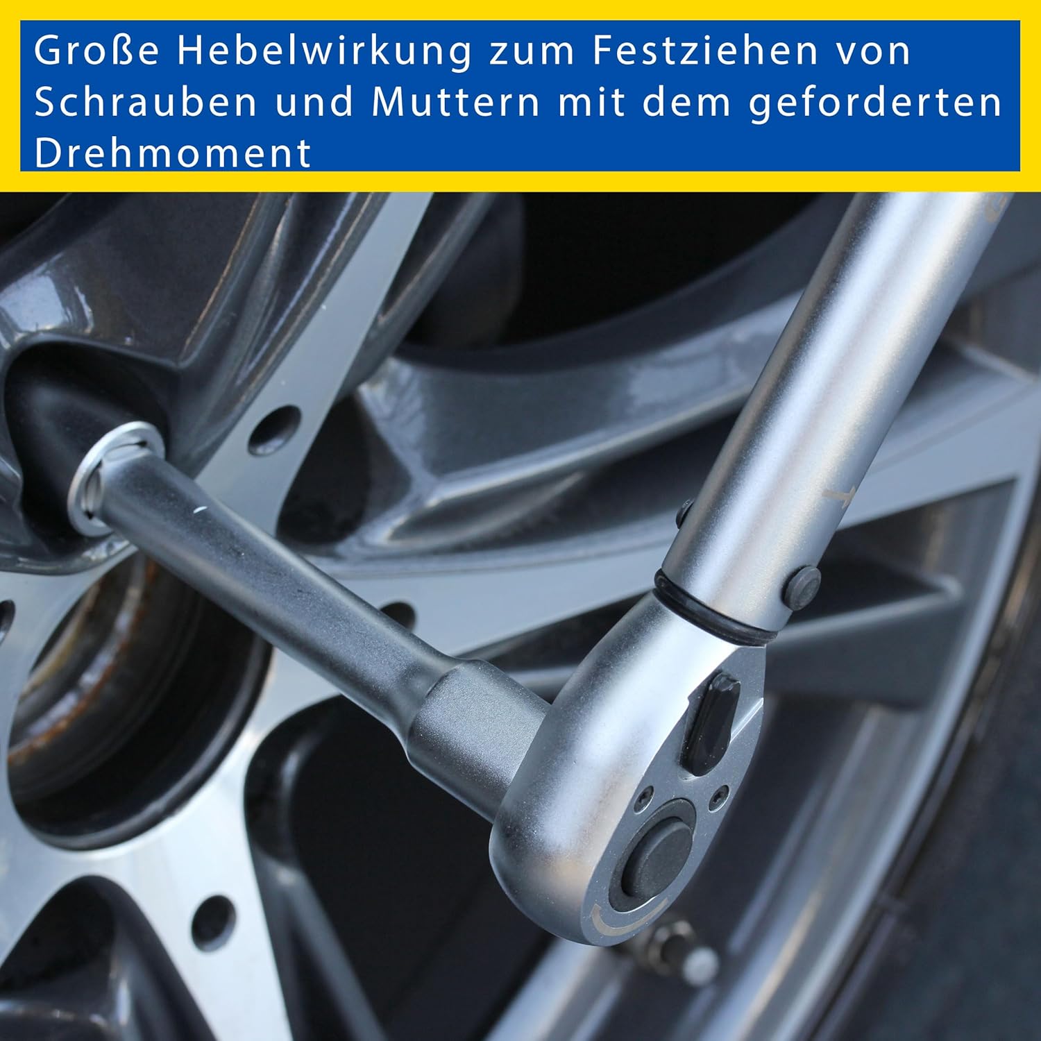 Thumbnail 6 de Goodyear Radwechselset 6-teilig – Drehmomentschlüssel, Umschaltknarre und 3-TLG. Steckschlüsselsatz mit Verlängerung