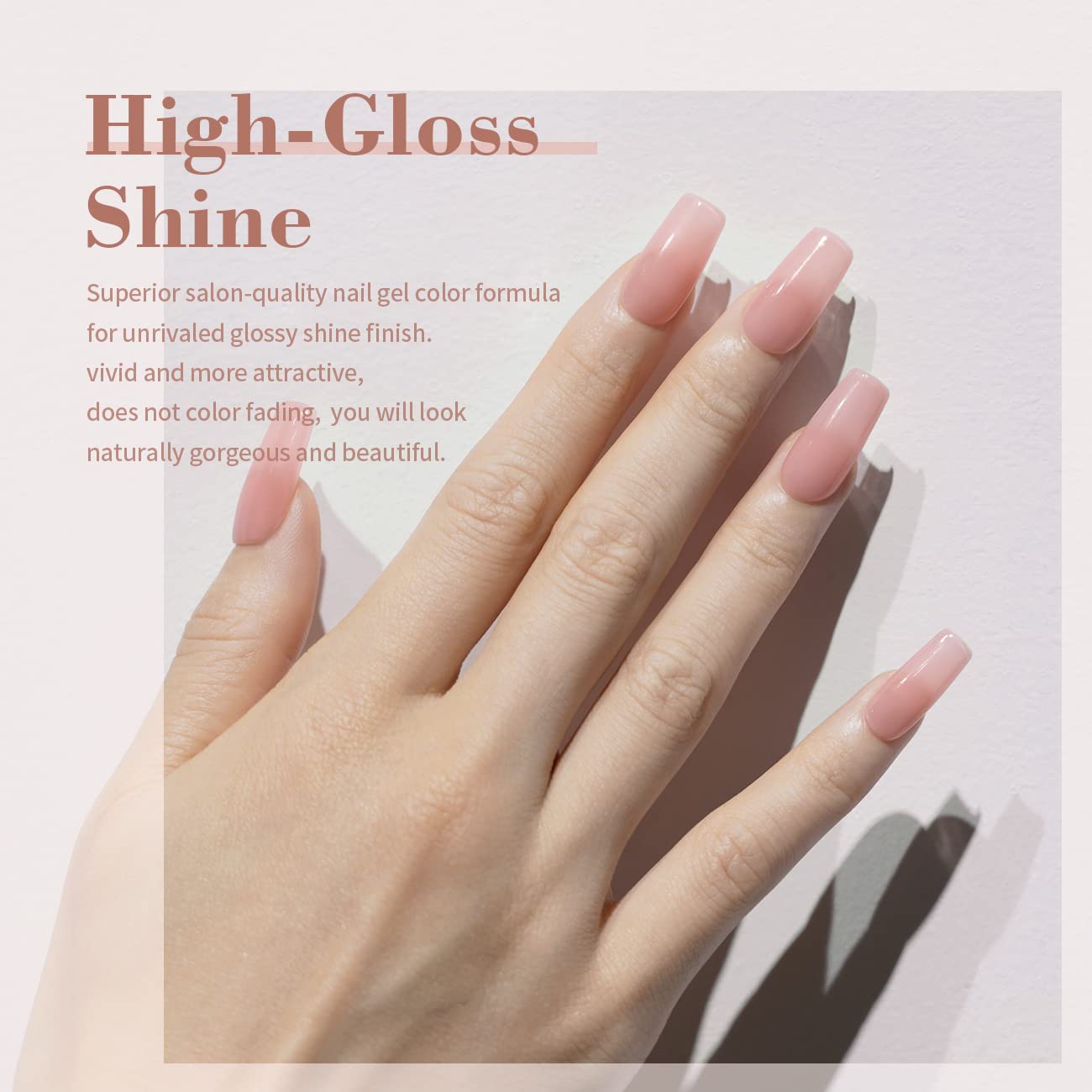 Thumbnail 2 de RARJSM Jelly Pink Sheer Gel Nail Polish, 15ml UV/LED-Cured