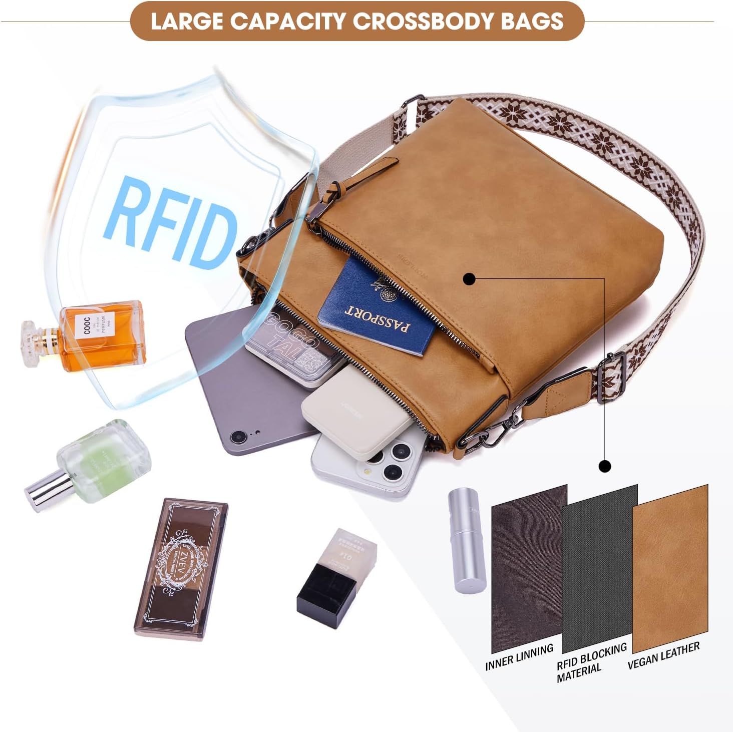 Thumbnail 6 de Roulens Trendy Crossbody Bag 11in