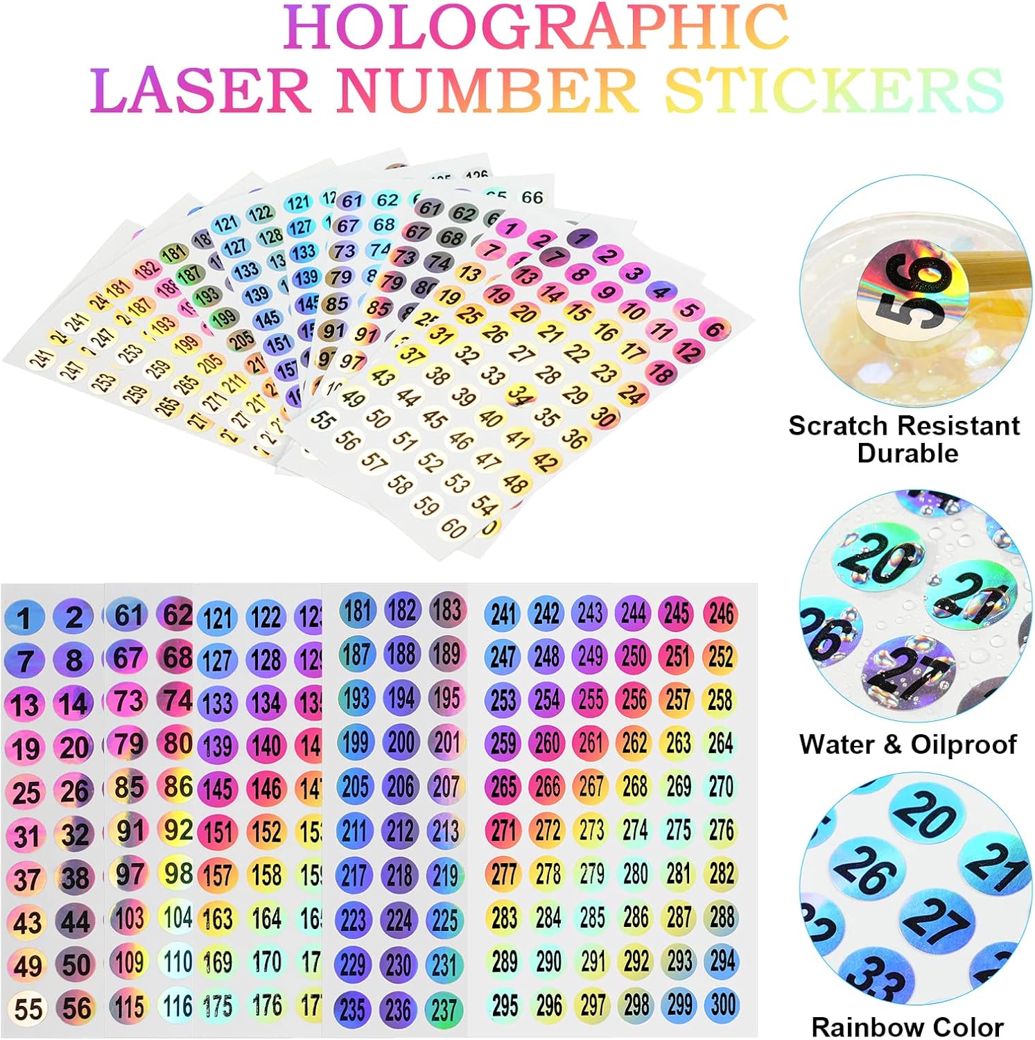 Thumbnail 3 de OSDUE 600 autocollants numérotés 10 mm 🔖