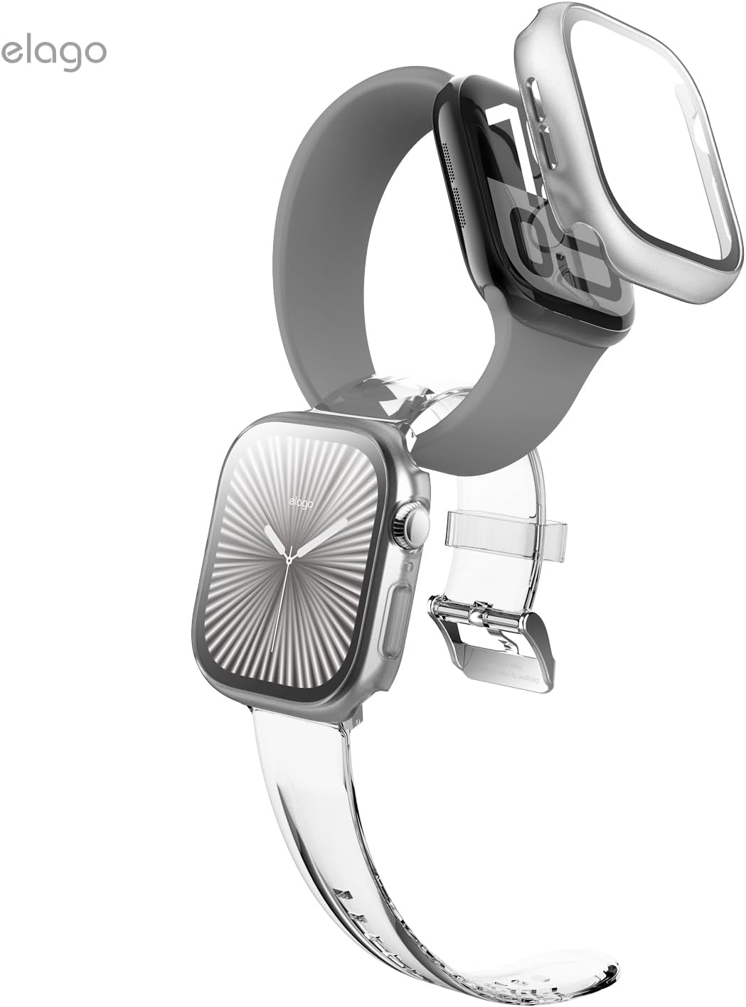 Thumbnail 6 de elago Clear Shield: Full Protection Case with Tempered Glass for Apple Watch 11 & 10