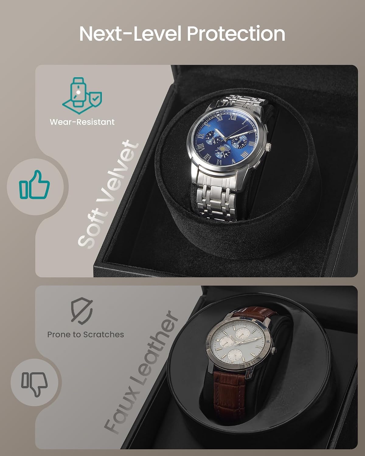 Thumbnail 5 de SONGMICS Automatic Single Watch Winder Box JWB030B01