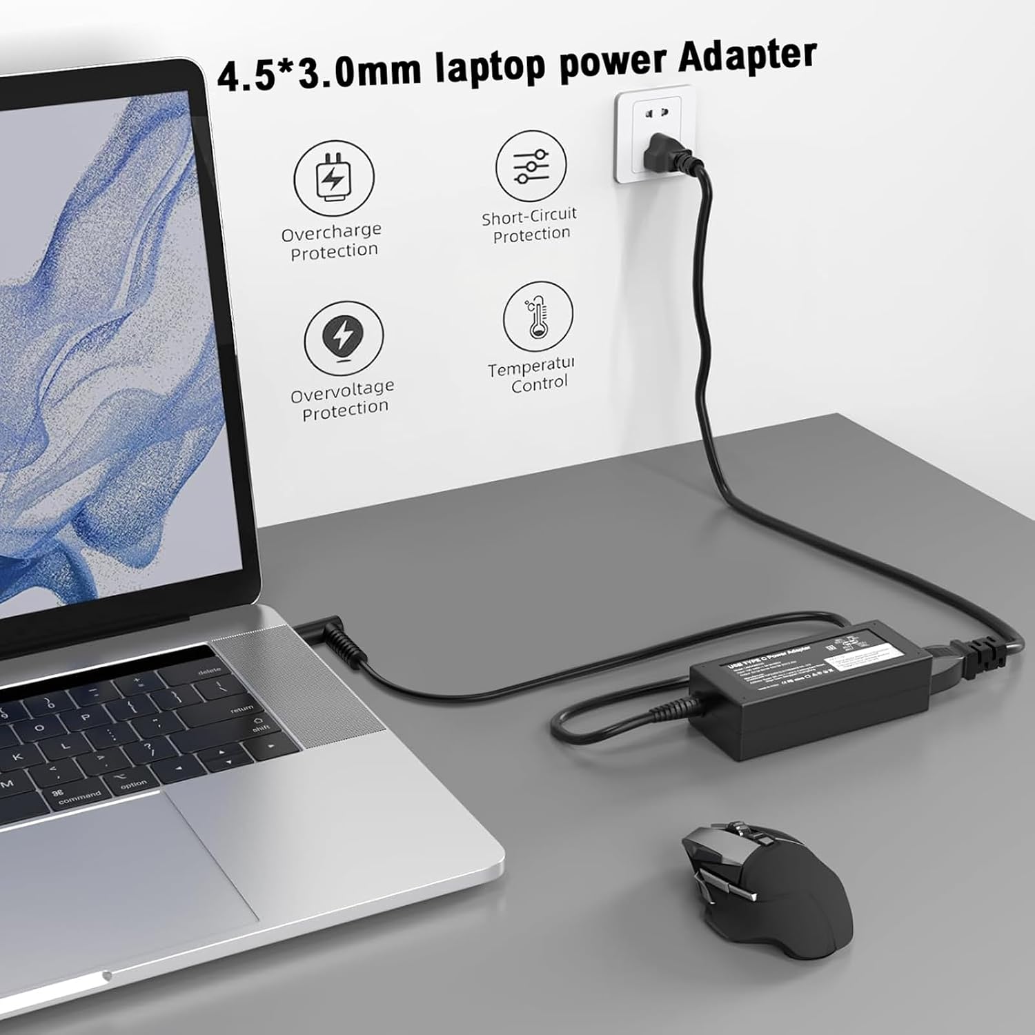 Thumbnail 5 de Replacement charger for HP laptops 65W