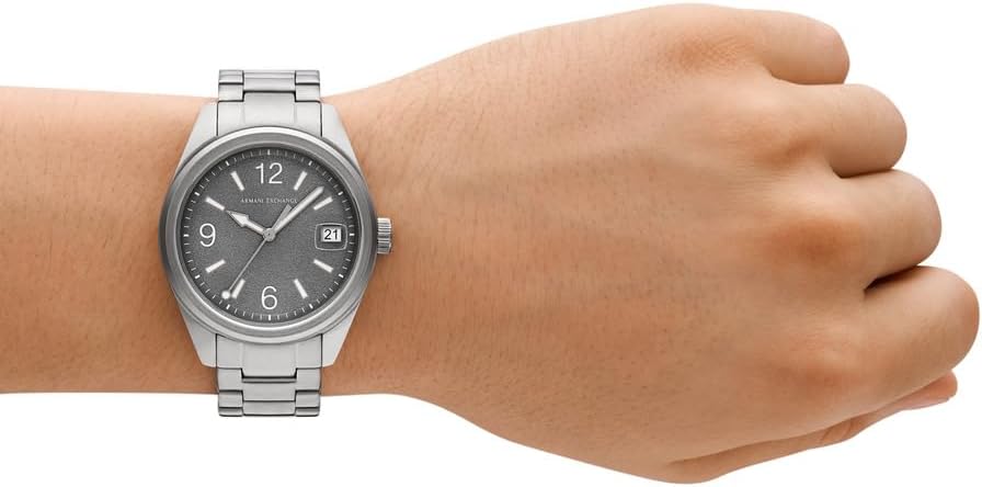 Thumbnail 1 de Armani Exchange Watch for Men – 42-mm-Uhr mit Mineralglas, 3-Zeiger-Quarz und Datumsanzeige