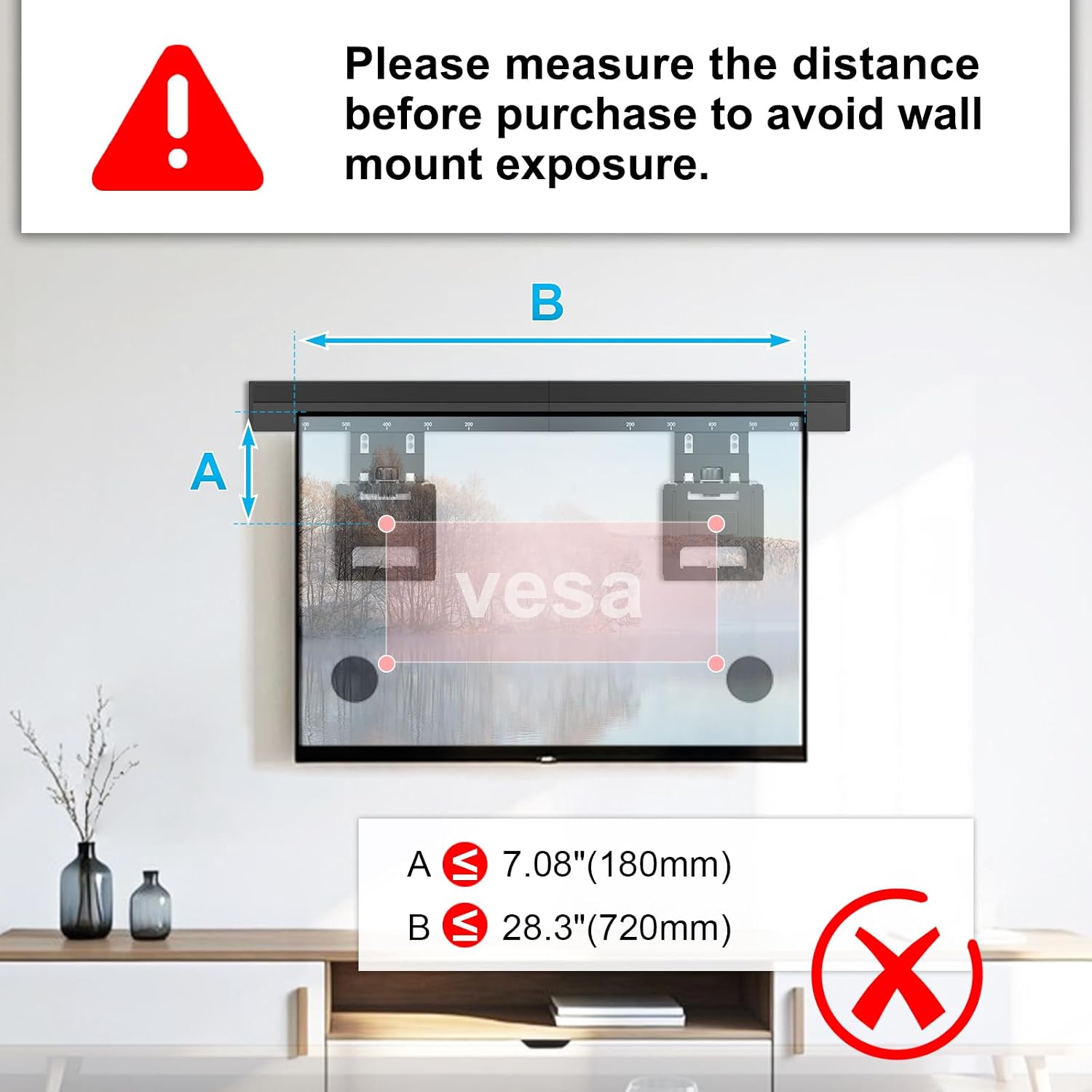 Detalle de IMtKotW Ultra Slim TV Wall Mount for 37" to 86" TVs