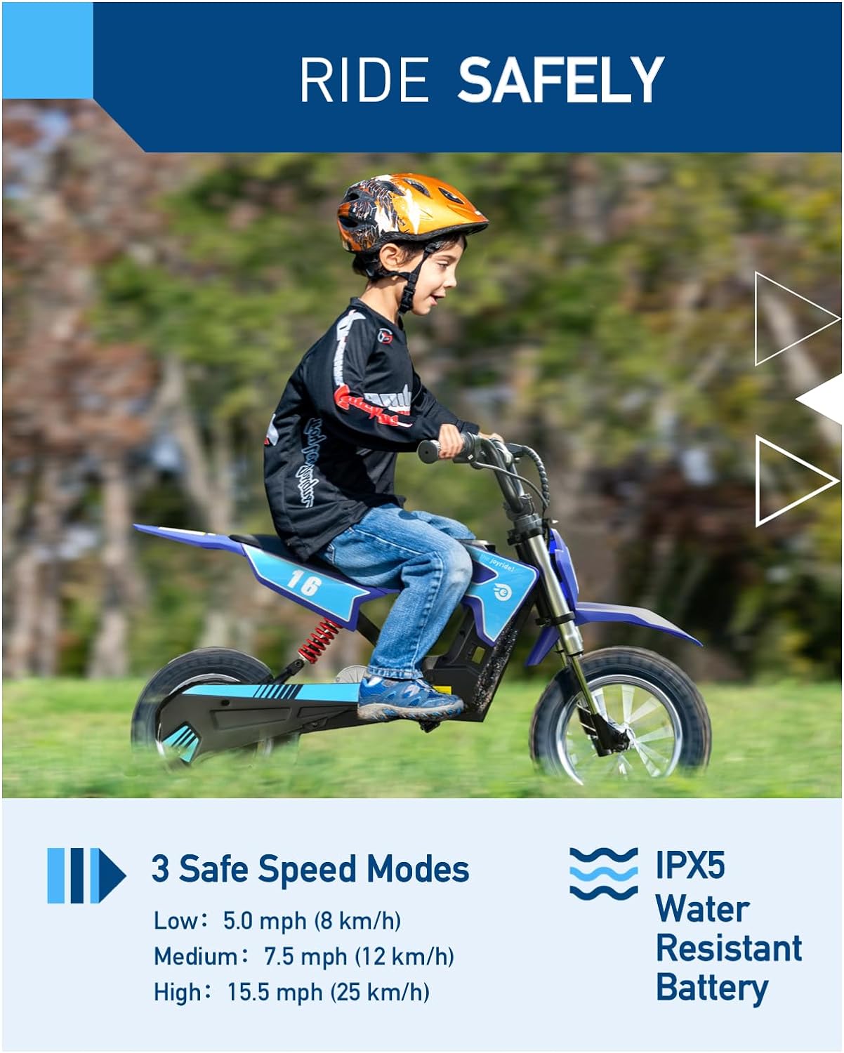 Detalle 1 de Hiboy DK1 36V Electric Dirt Bike for Kids, 300W, Three Speeds