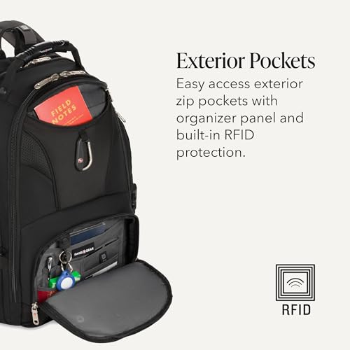 Detalle 2 de SWISSGEAR 1900 ScanSmart Backpack for 17-Inch Laptops
