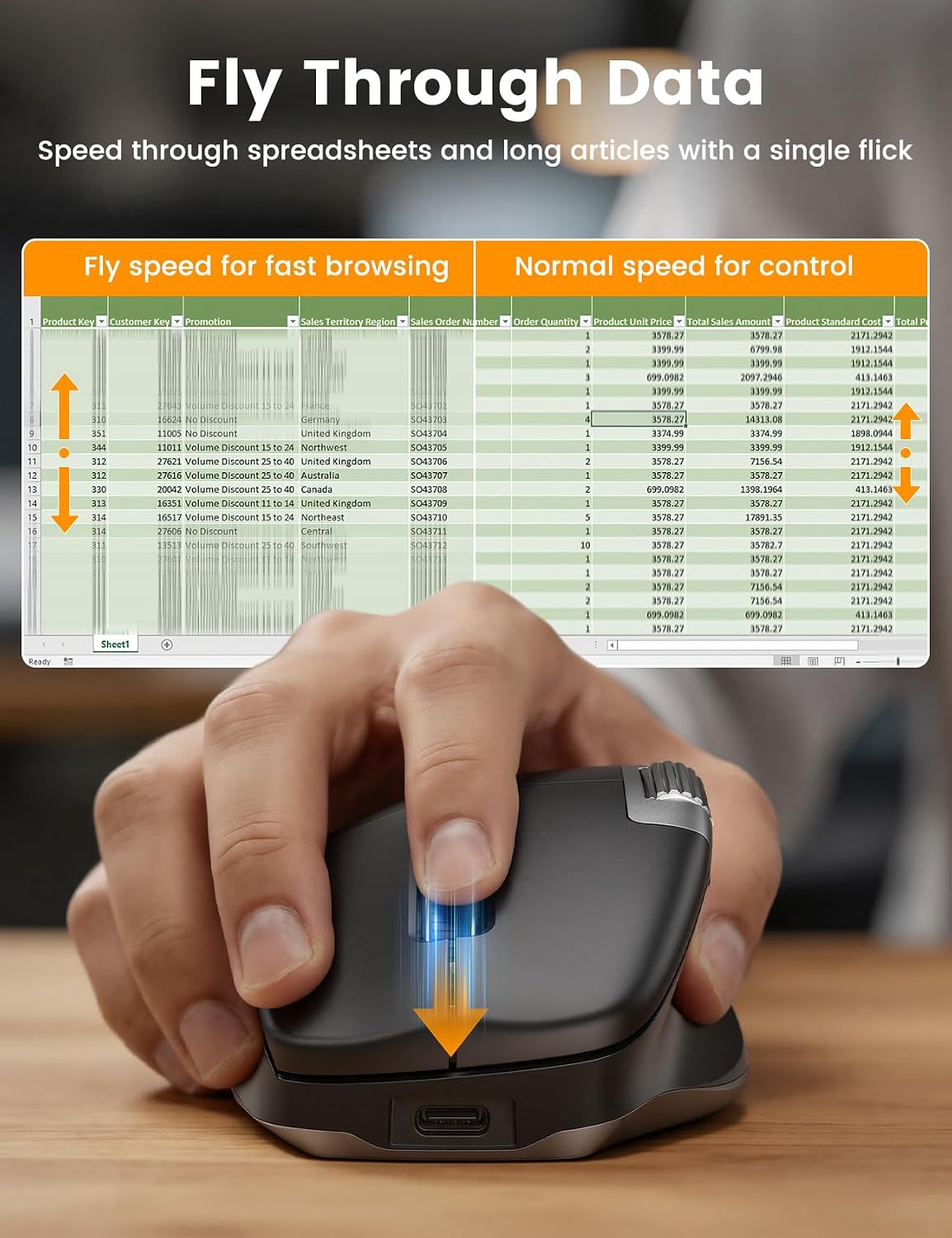 Detalle de SABLUTE Wireless Mouse MAM6