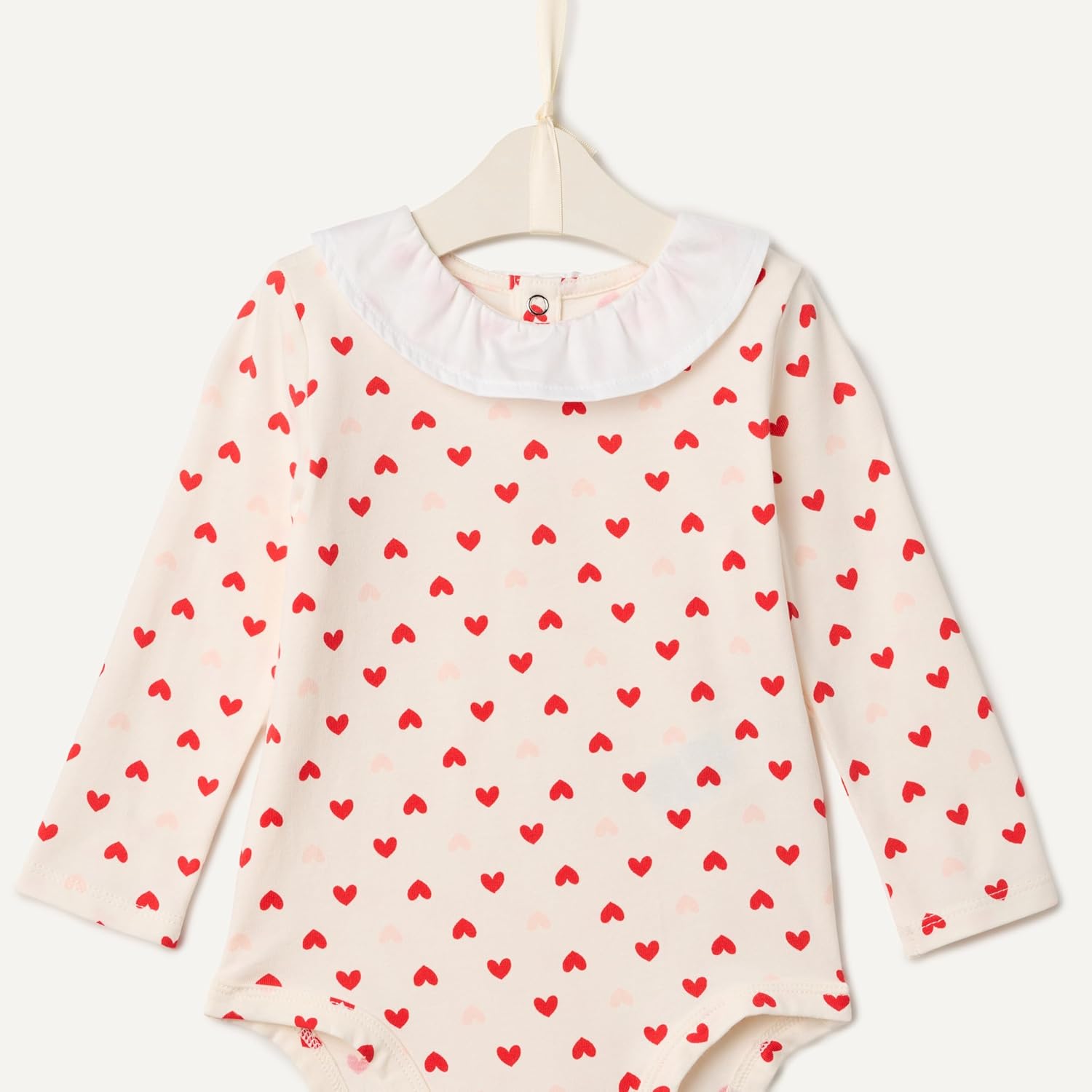 Thumbnail 3 de Amazon Essentials baby girls long-sleeve ruffle collar bodysuit (cotton stretch jersey)