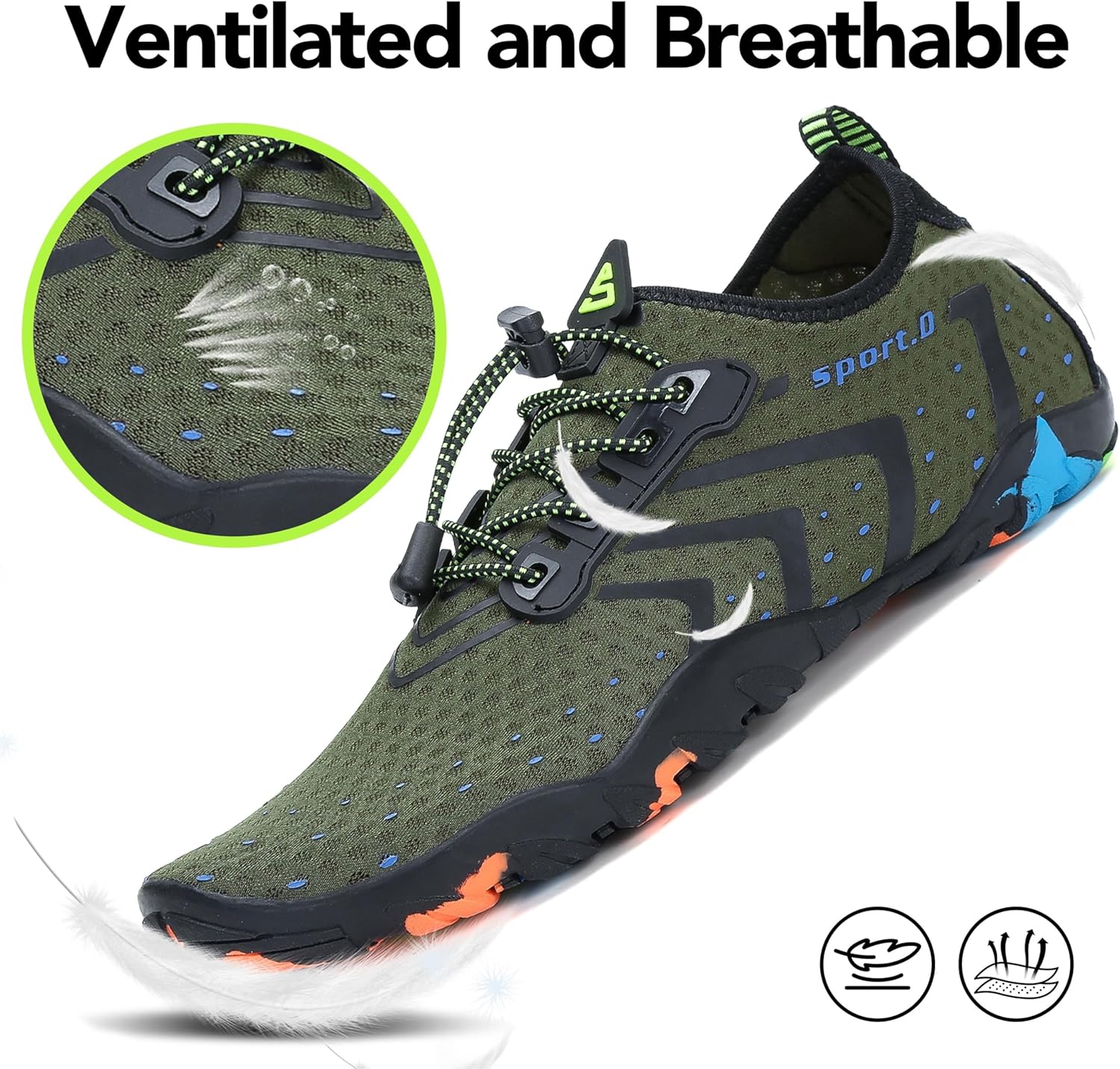 Thumbnail 1 de SAGUARO Badeschuhe Strandschuhe Aquaschuhe Surfschuhe – Gr. 35–48 für Damen, Herren, Kinder