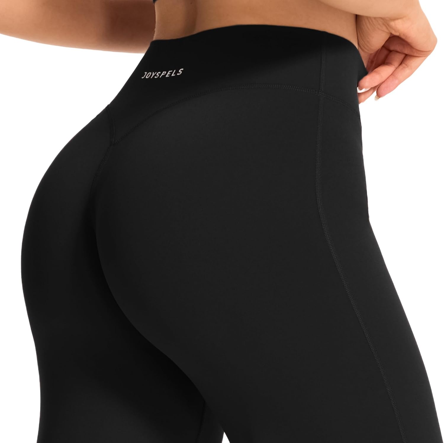 Detalle 2 de Straight Leg Leggings für Damen von JOYSPELS – Yoga- und Gymhose mit geradem Bein, hoher Taille