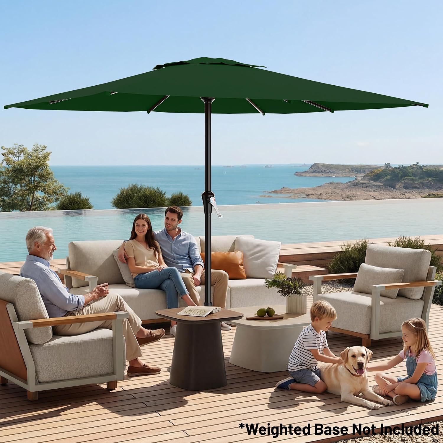 Detalle 2 de AreShark Patio Umbrella, 8' x 10