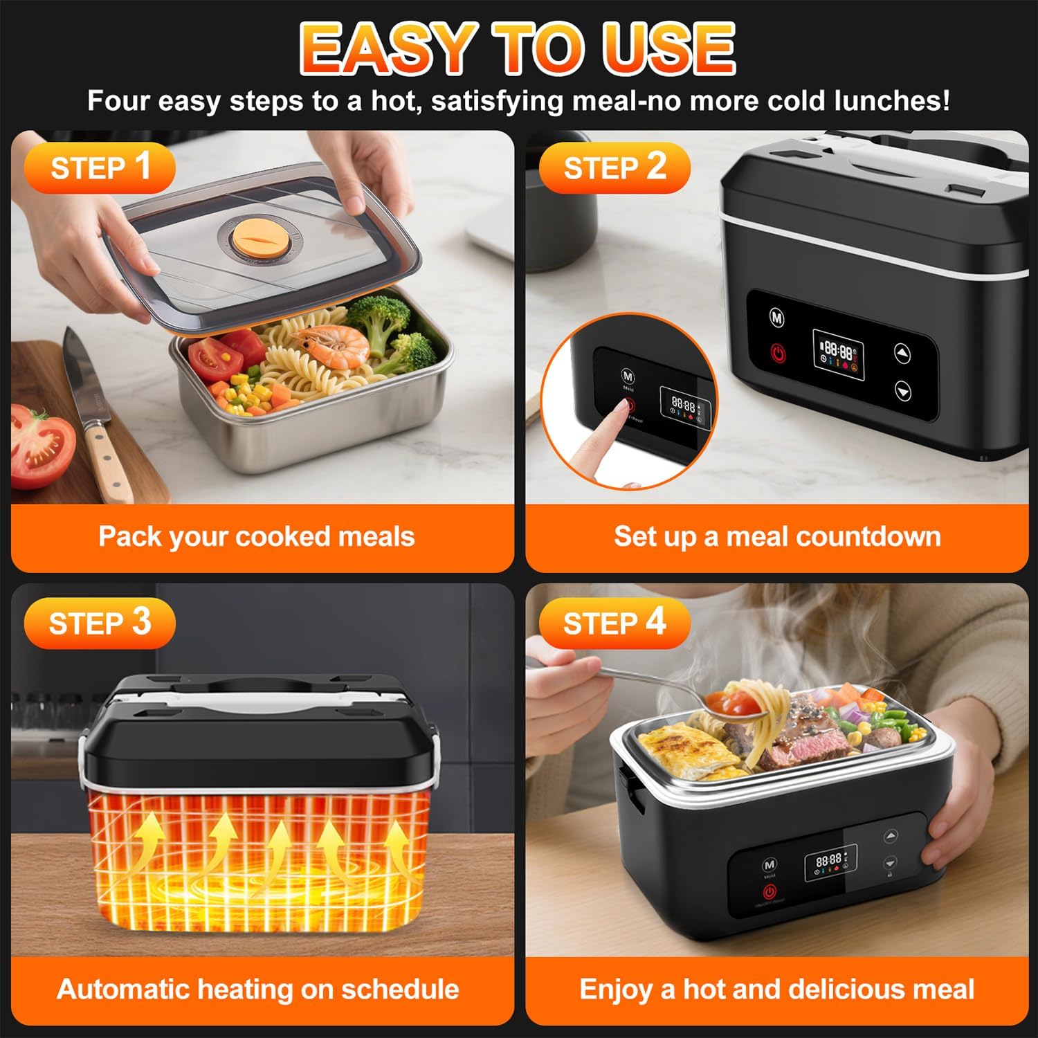 Thumbnail 4 de Cordless Heated Lunch Box 1.2L 🍱