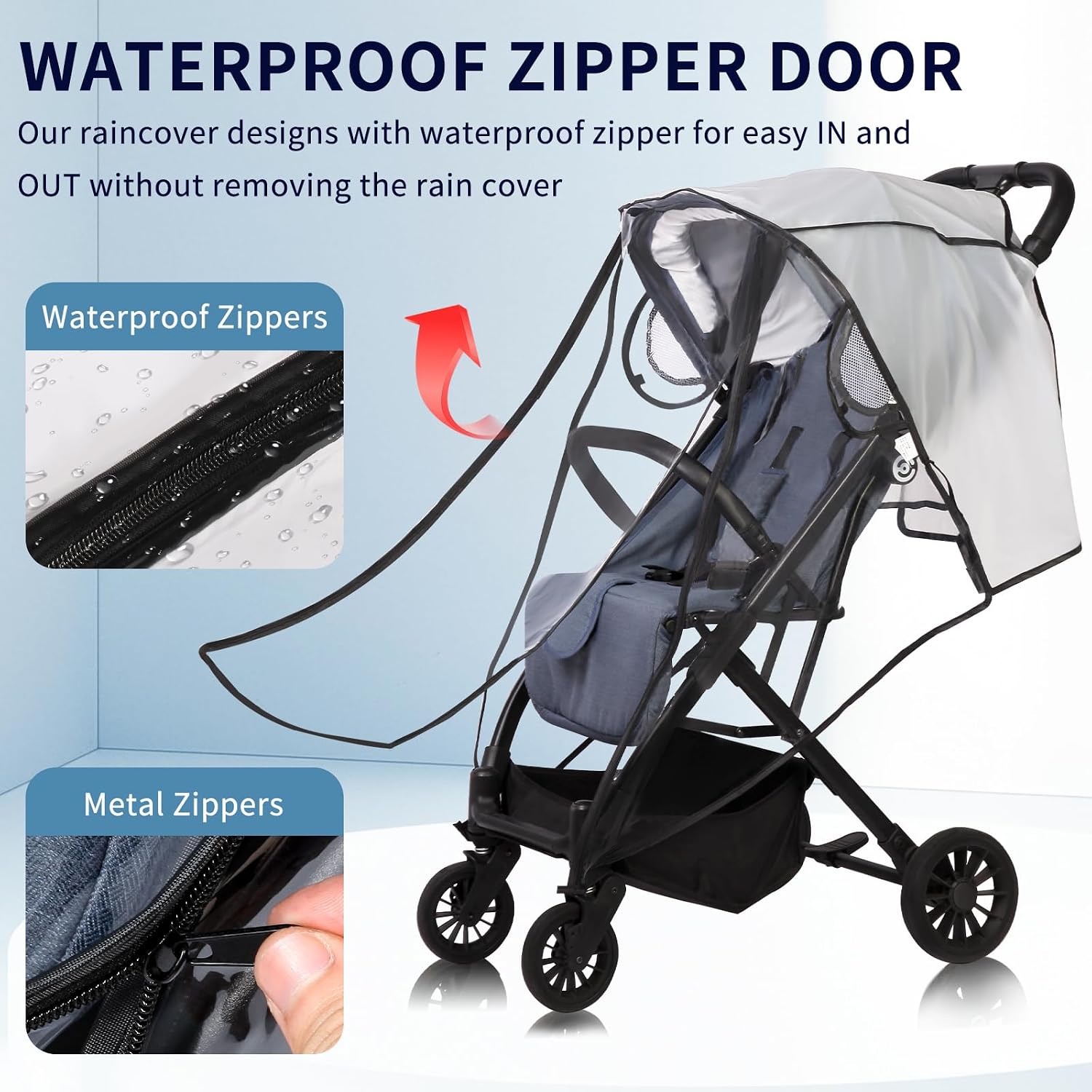 Detalle de Stroller rain cover, XL