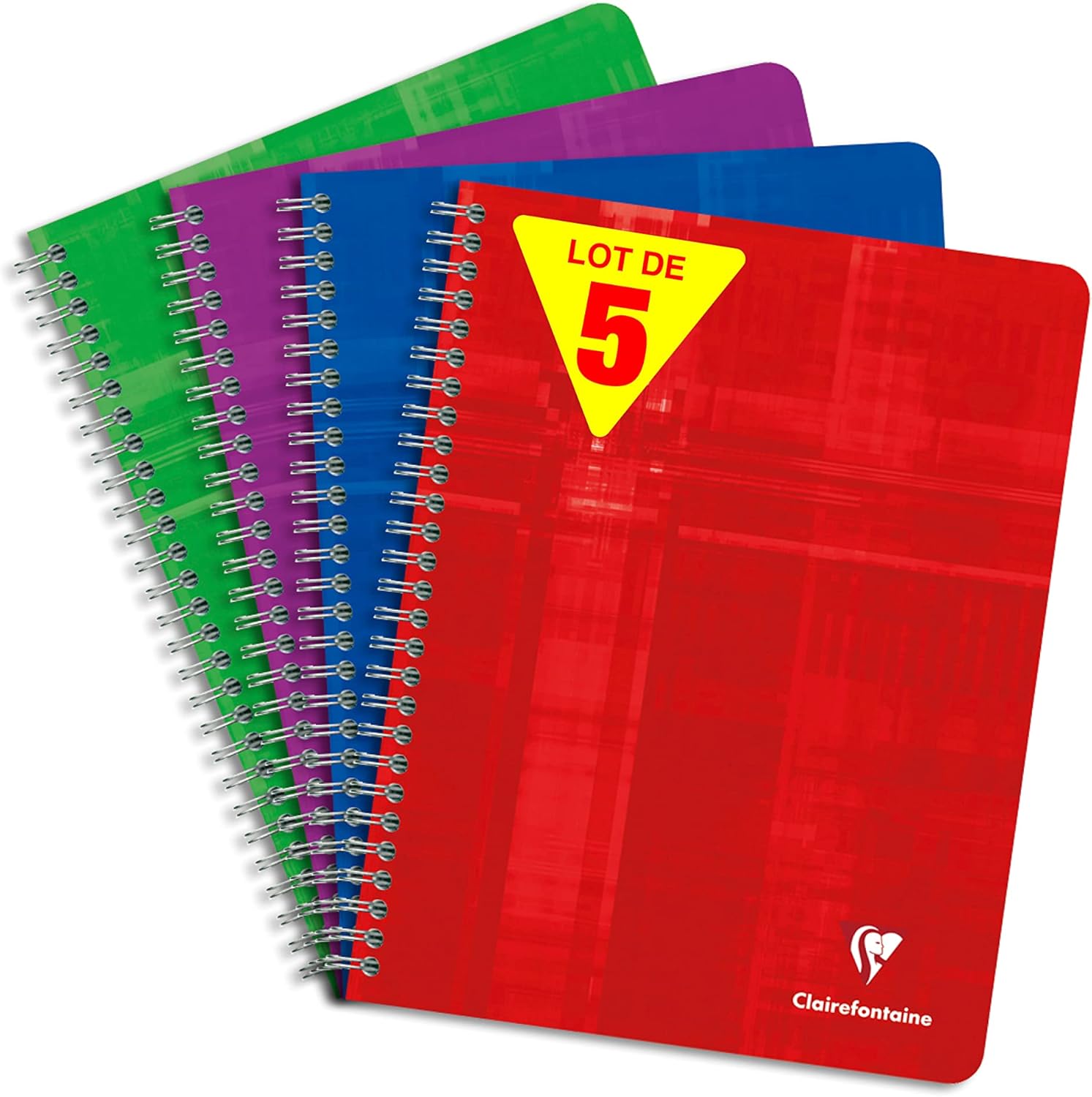 Lot de 5 cahiers Clairefontaine 68761C ⚙️