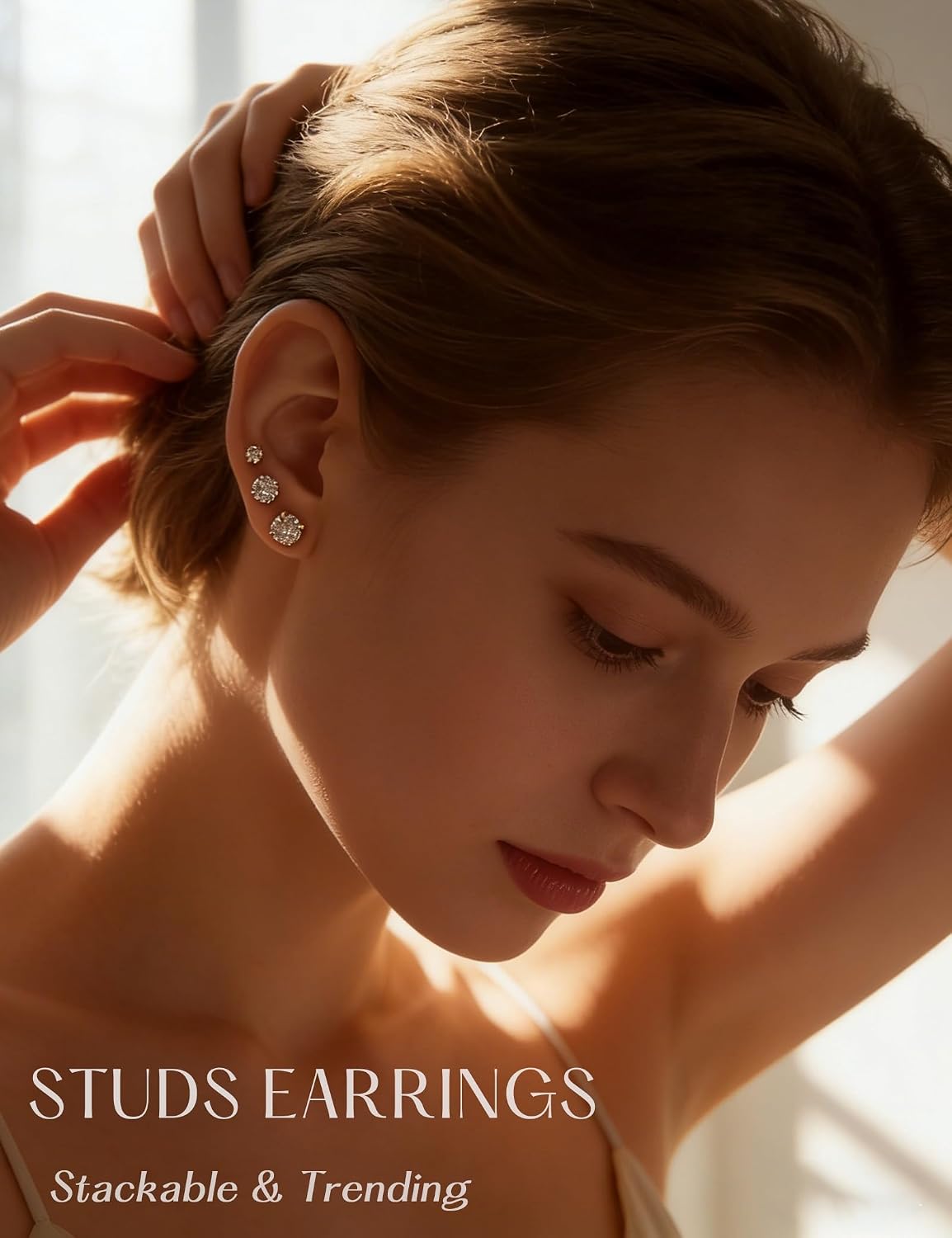 Detalle 2 de 14K Gold-Plated Stud Earrings