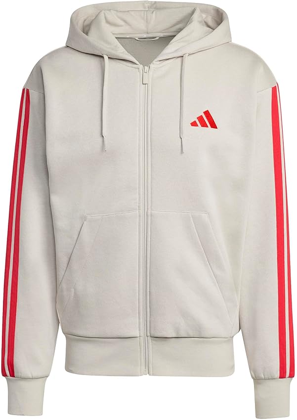 Thumbnail 5 de adidas Uomo Essential Three Stripes Sudadera con cremallera L