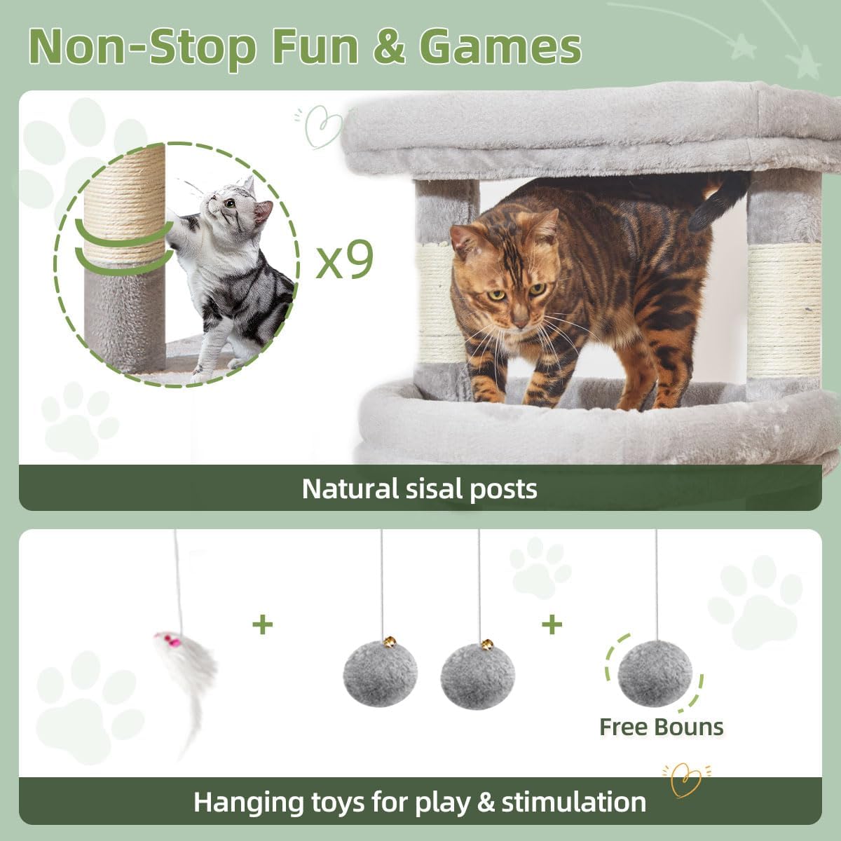 Detalle 1 de Taoqimiao Cat Tree 180cm for big cats