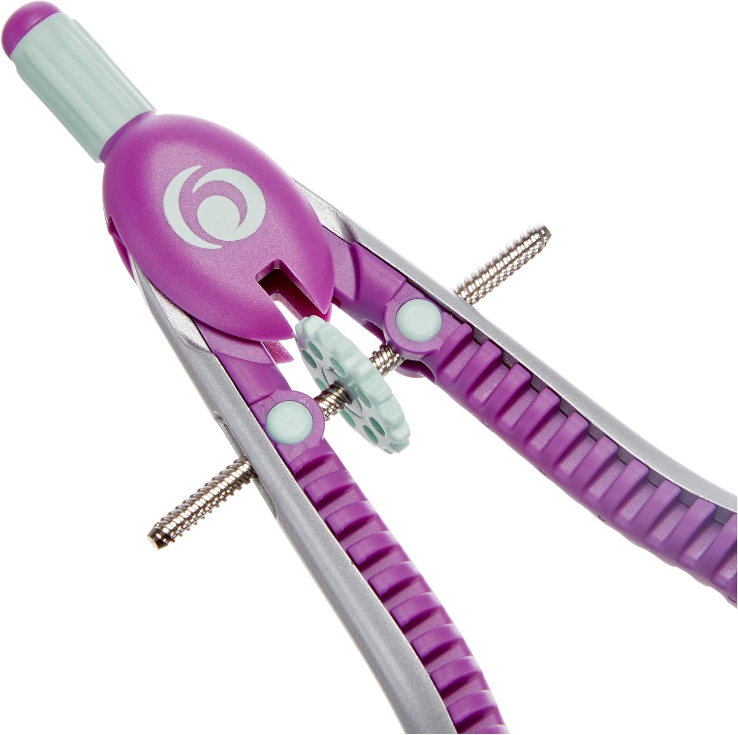 Detalle 2 de Herlitz 11122348 Zirkel Schnellverstellzirkel rosa/minze – präziser Allround-Zirkel mit Minenbüchse