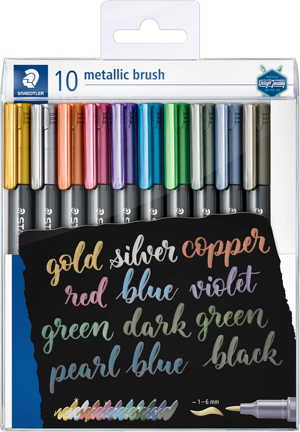 Detalle de STAEDTLER 8321 TB10 Pennarelli metallizzati – astuccio da 10 colori