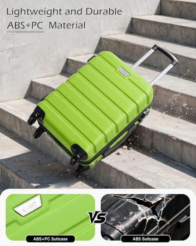 Detalle 2 de Coolife 24 Inch Medium Suitcase for Holiday Travel – ABS+PC, Lightweight