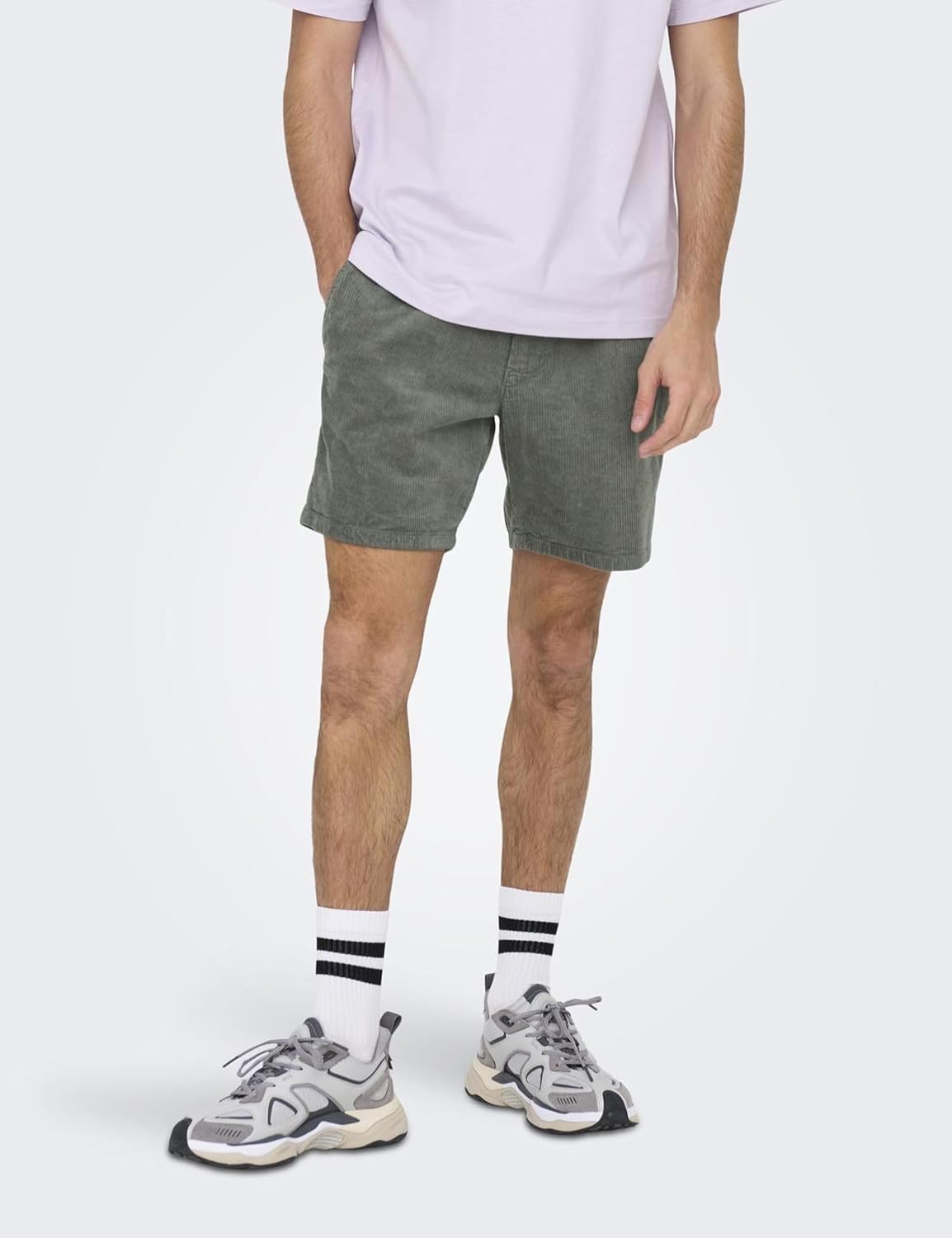 Detalle de Only & Sons Onstel Corduroy 0185 Noos Short Homme