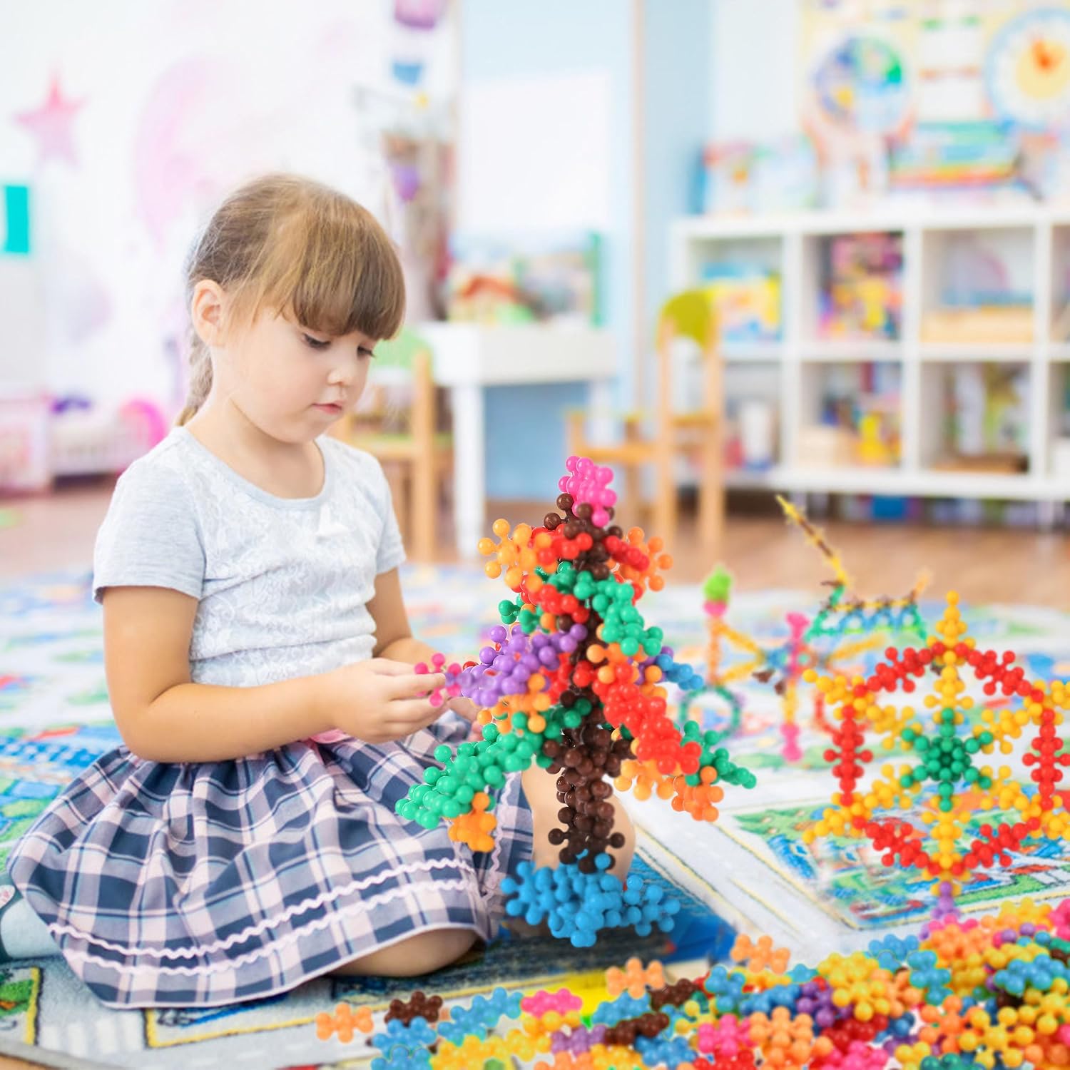 Detalle 1 de TOMYOU 200-Piece Interlocking Building Blocks STEM Toy Set