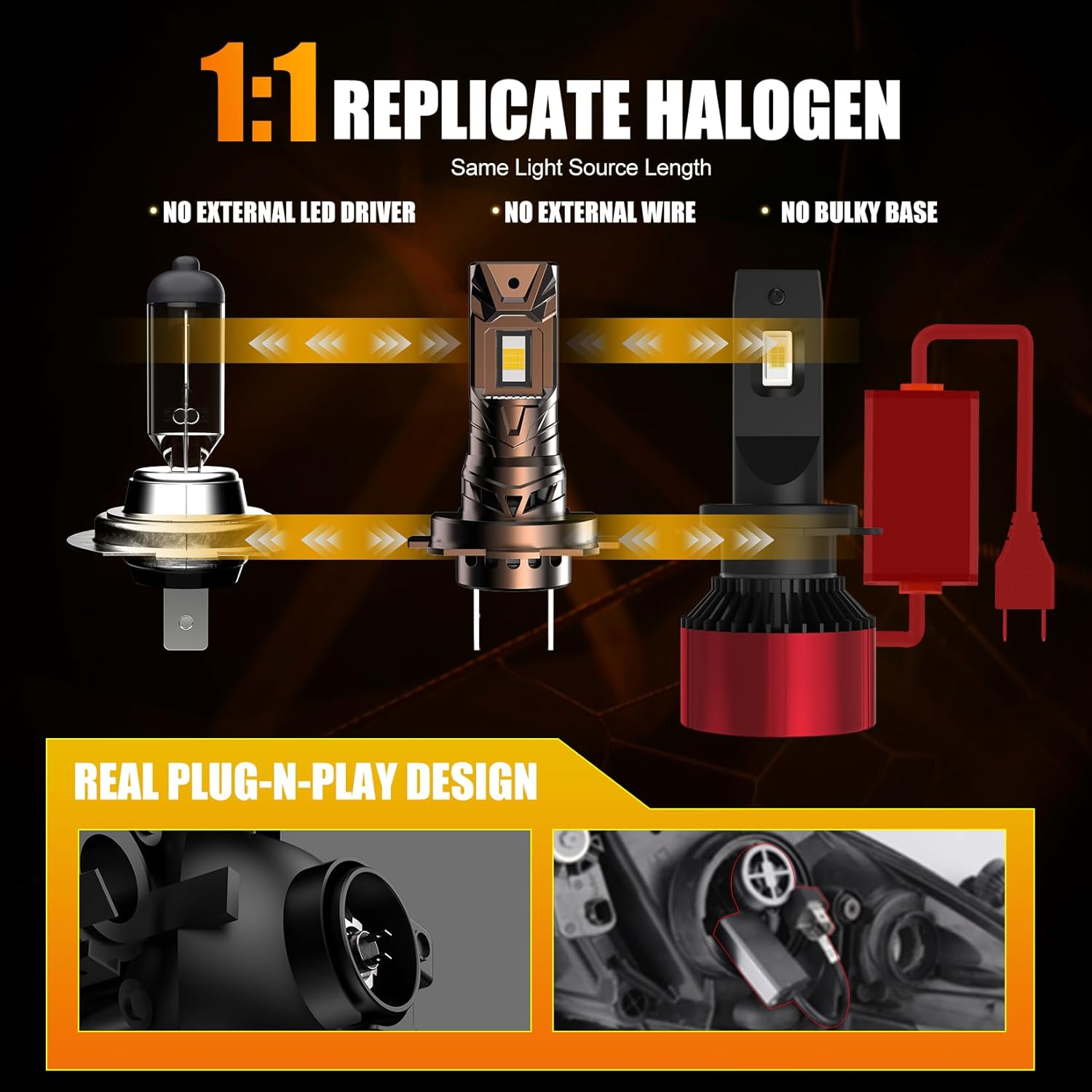 Thumbnail 1 de WAIXINGREN H7 LED headlight bulb 32,000 lm 6500K