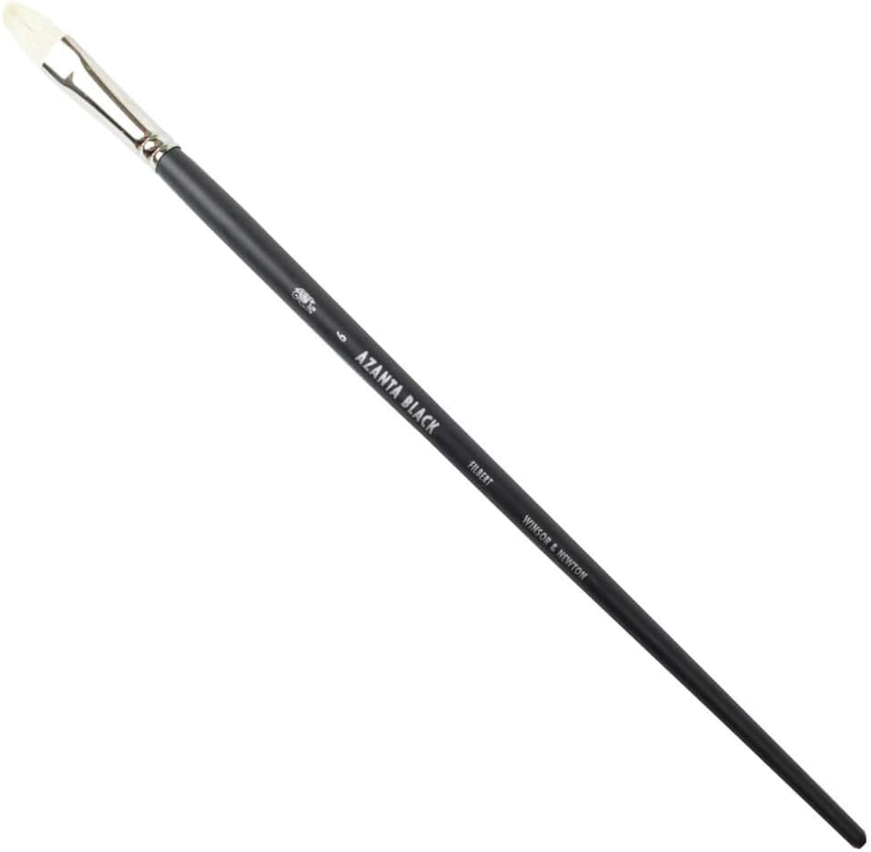 Thumbnail 3 de Winsor & Newton Azanta Black Pinsel Nr.10 – Flachpinsel aus natürlichen Schweineborsten für Öl- und Acrylfarben