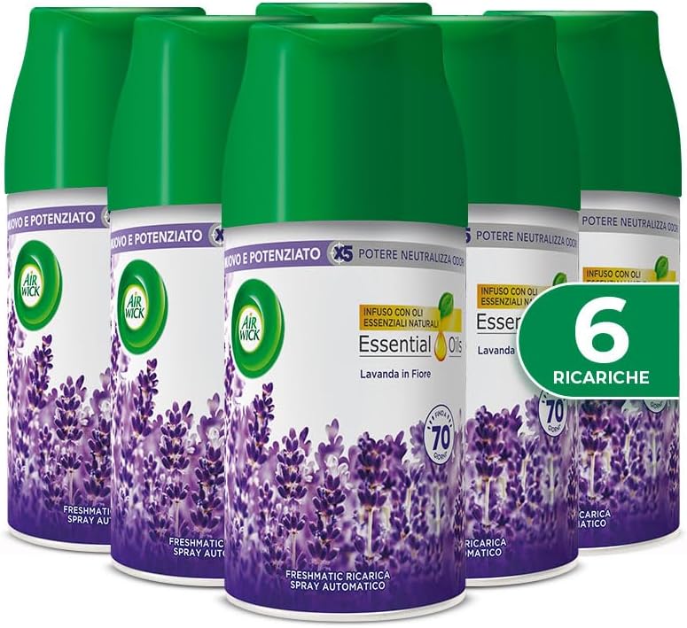 Detalle 2 de Air Wick Freshmatic Ricariche Fresia Bianca e Gelsomino – Confezione da 6, 250 ml