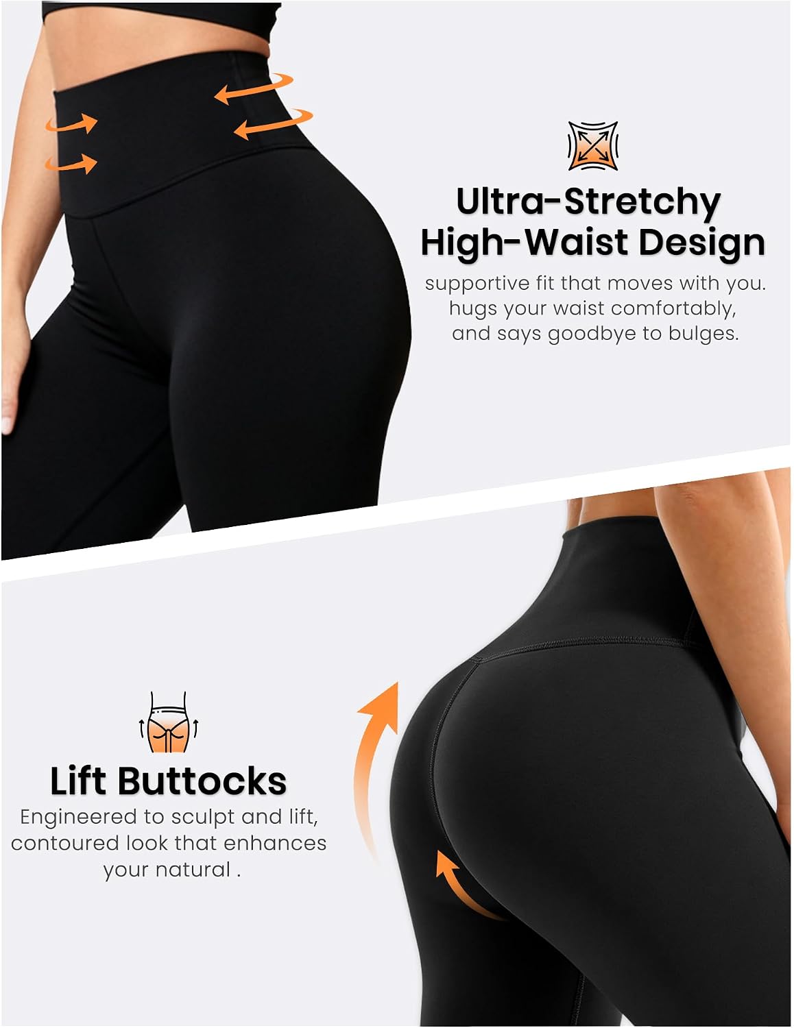 Thumbnail 5 de Bluemaple High Waisted Leggings for Women with Tummy Control