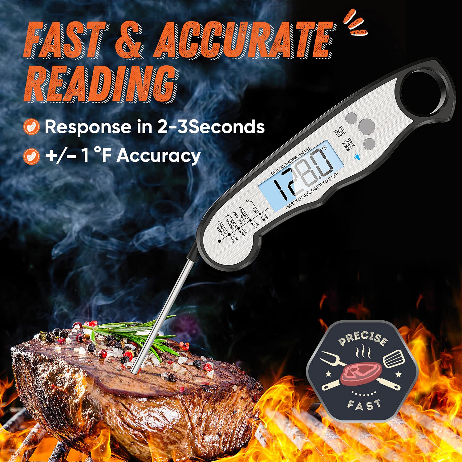 Detalle 2 de Digital Meat Thermometer Instant Read