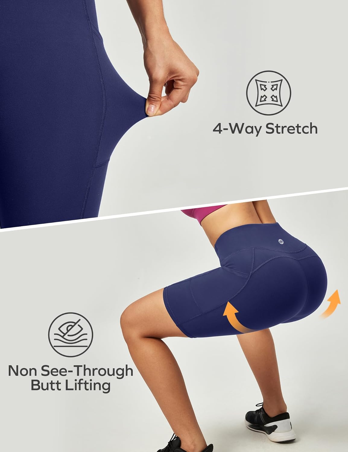 Thumbnail 3 de Ewedoos Cycling Shorts for Women: High-W waist, Pocketed, Non-See-Through and Comfortable