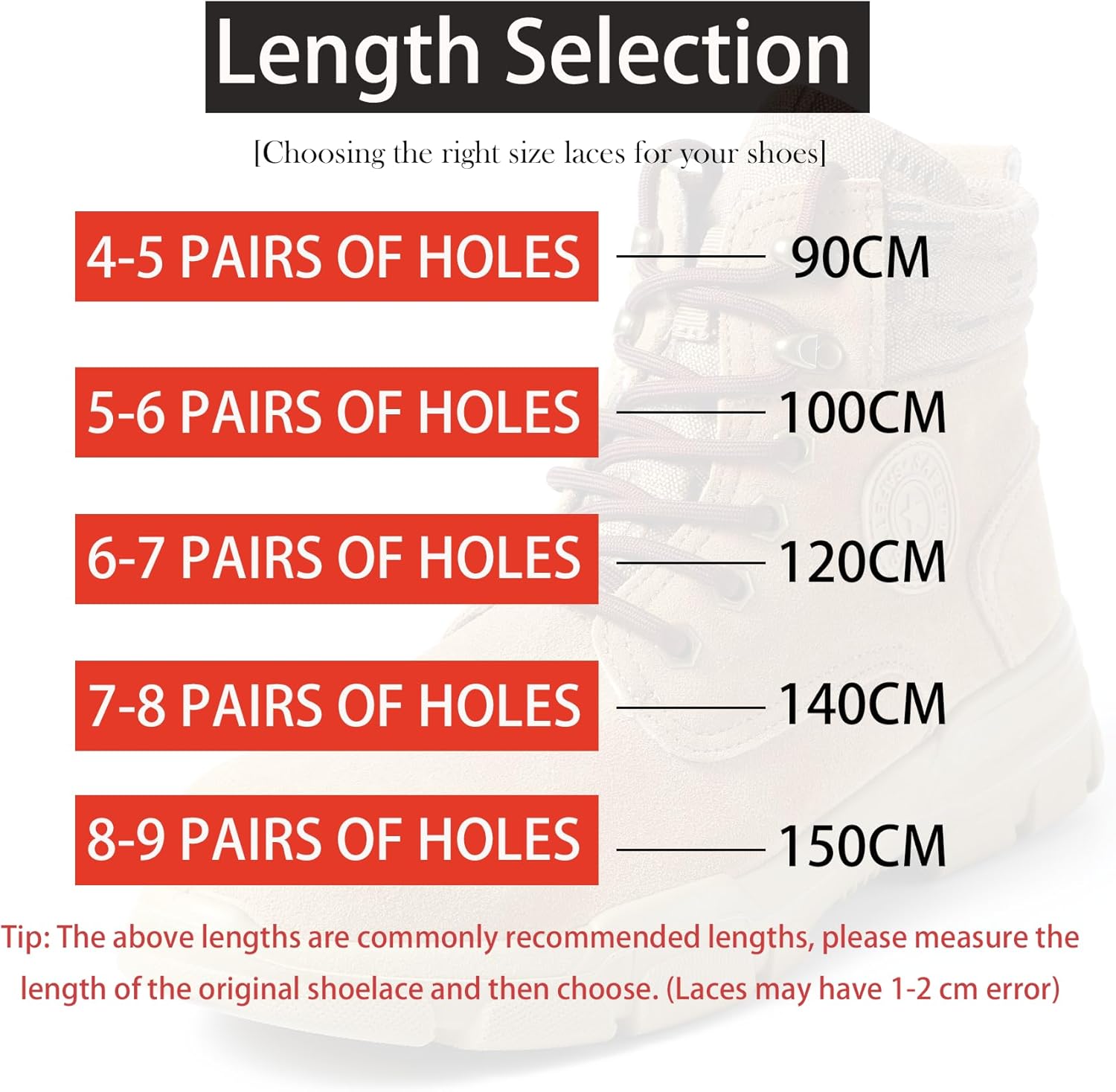 Thumbnail 5 de 7STROBBS 2 Pairs Strong Work Boot Laces (Heavy-Duty Round Shoelaces) – Thick Replacement Cord